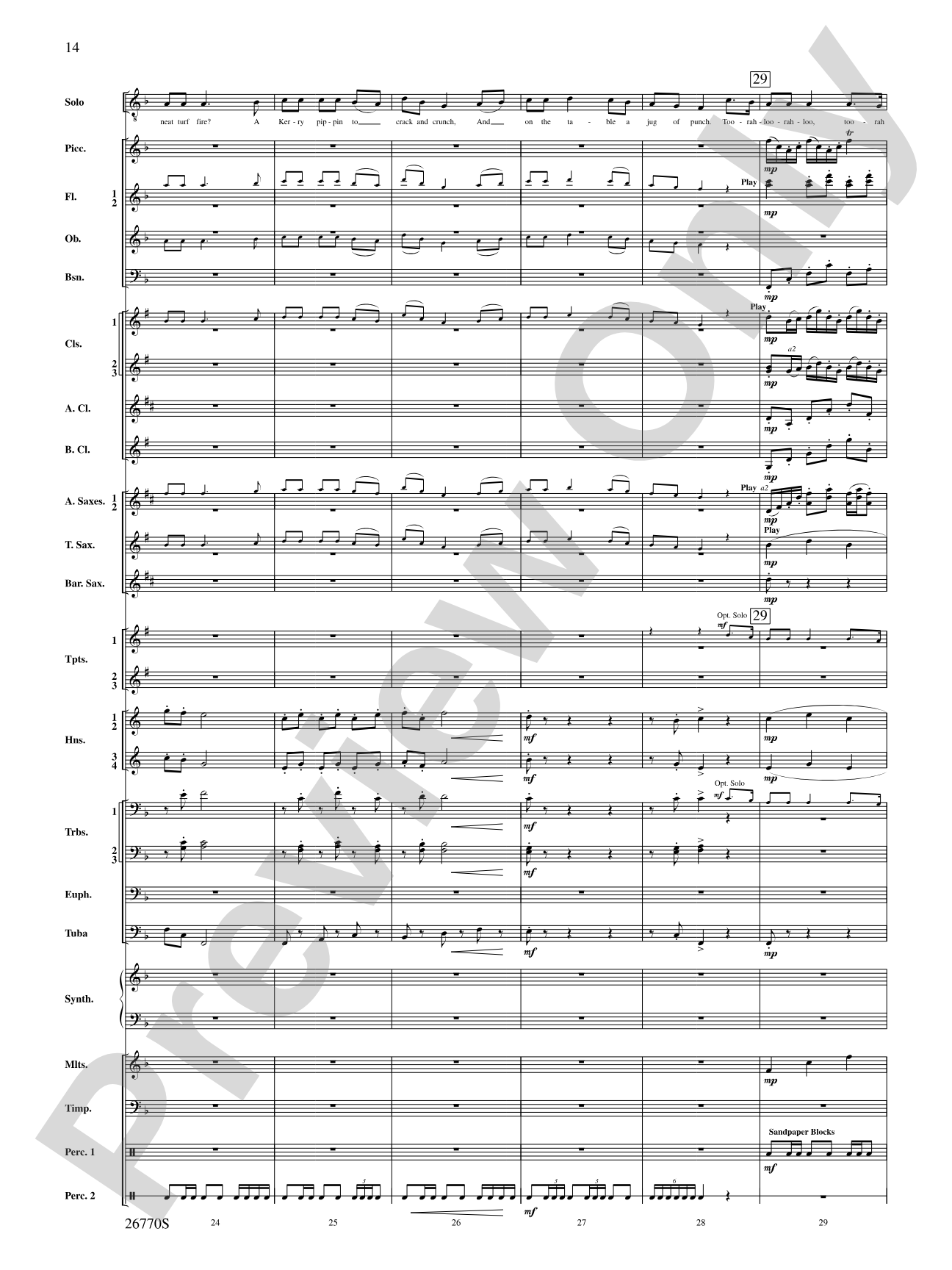 Irish Songs: Score