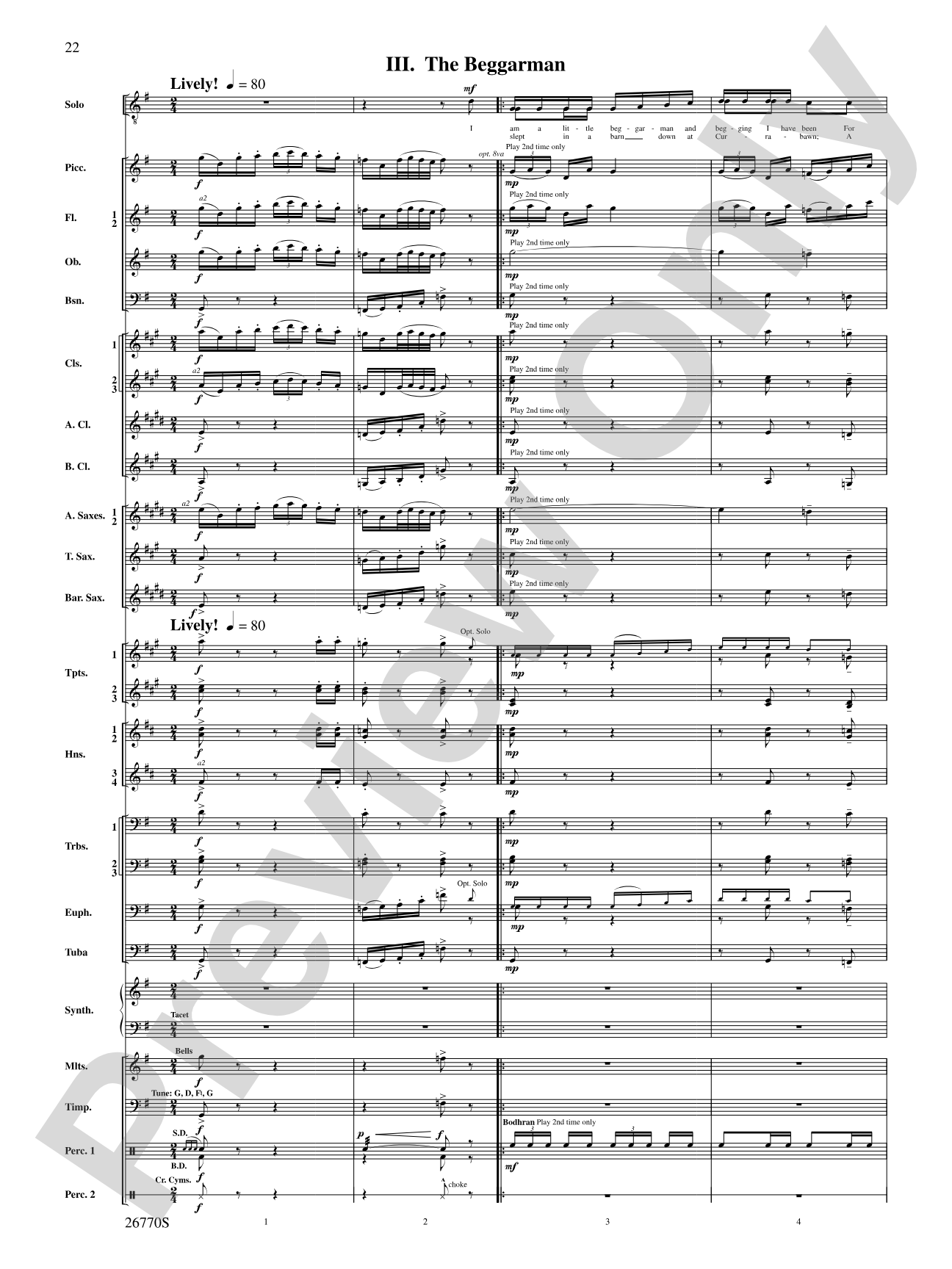 Irish Songs: Score