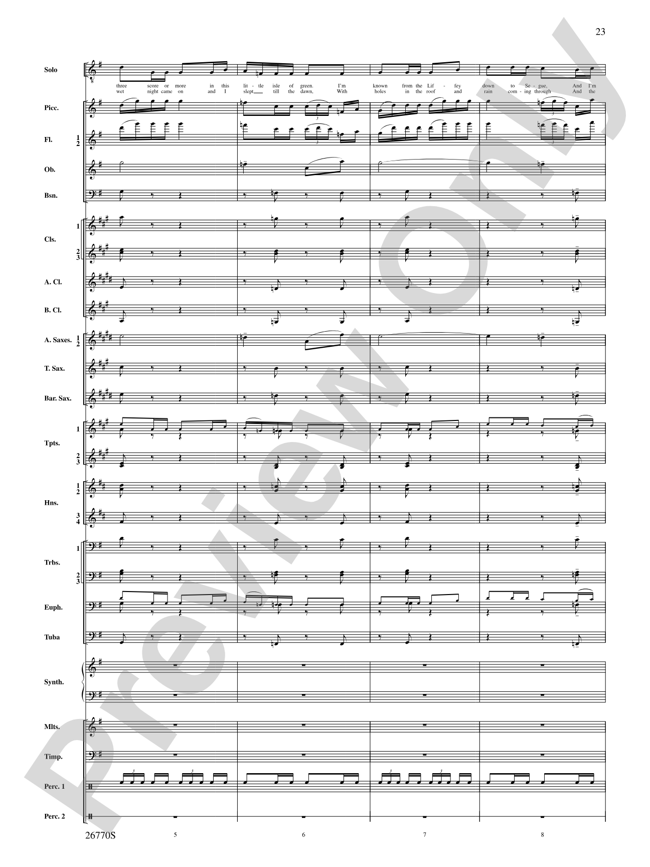 Irish Songs: Score