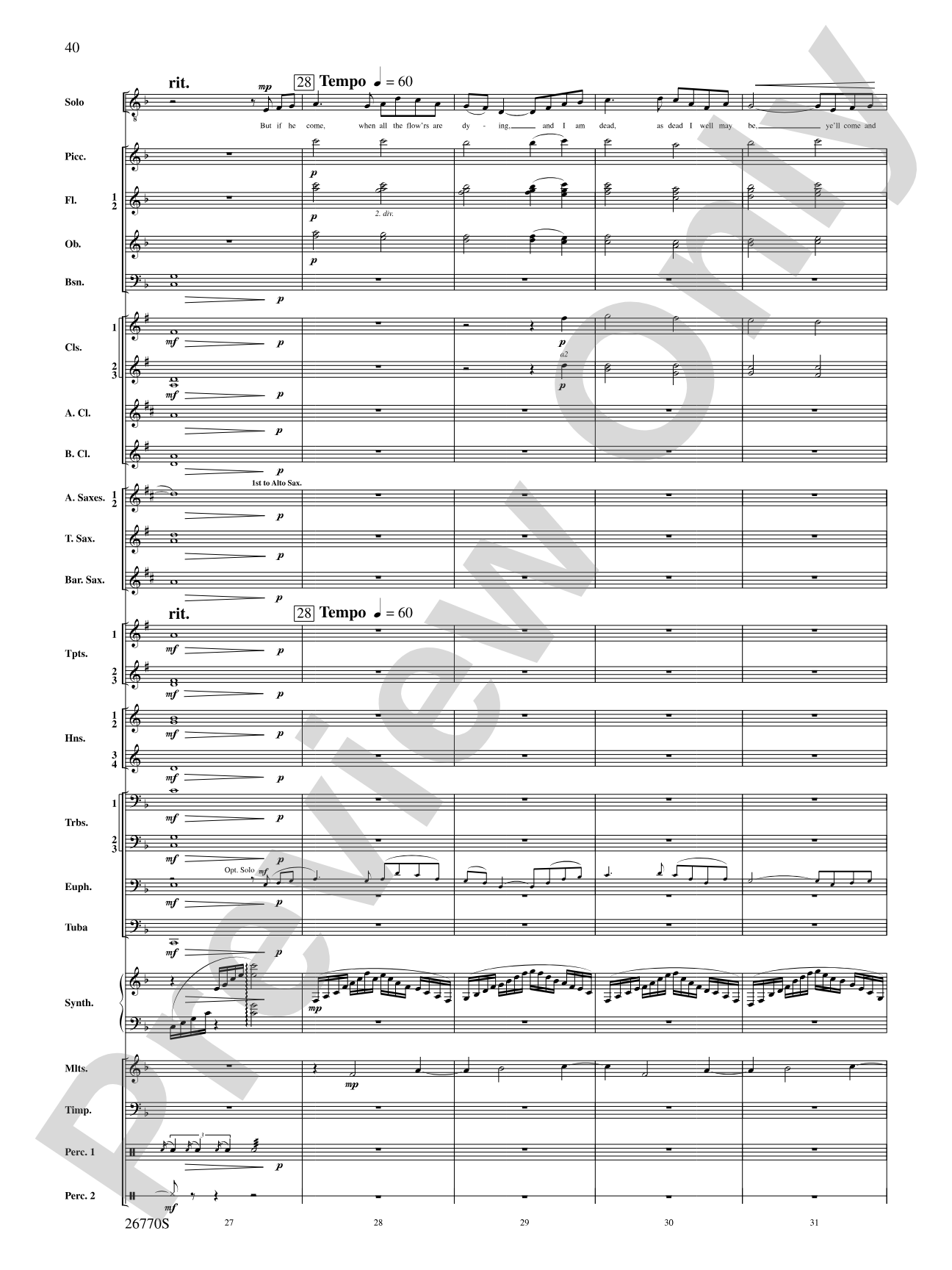Irish Songs: Score