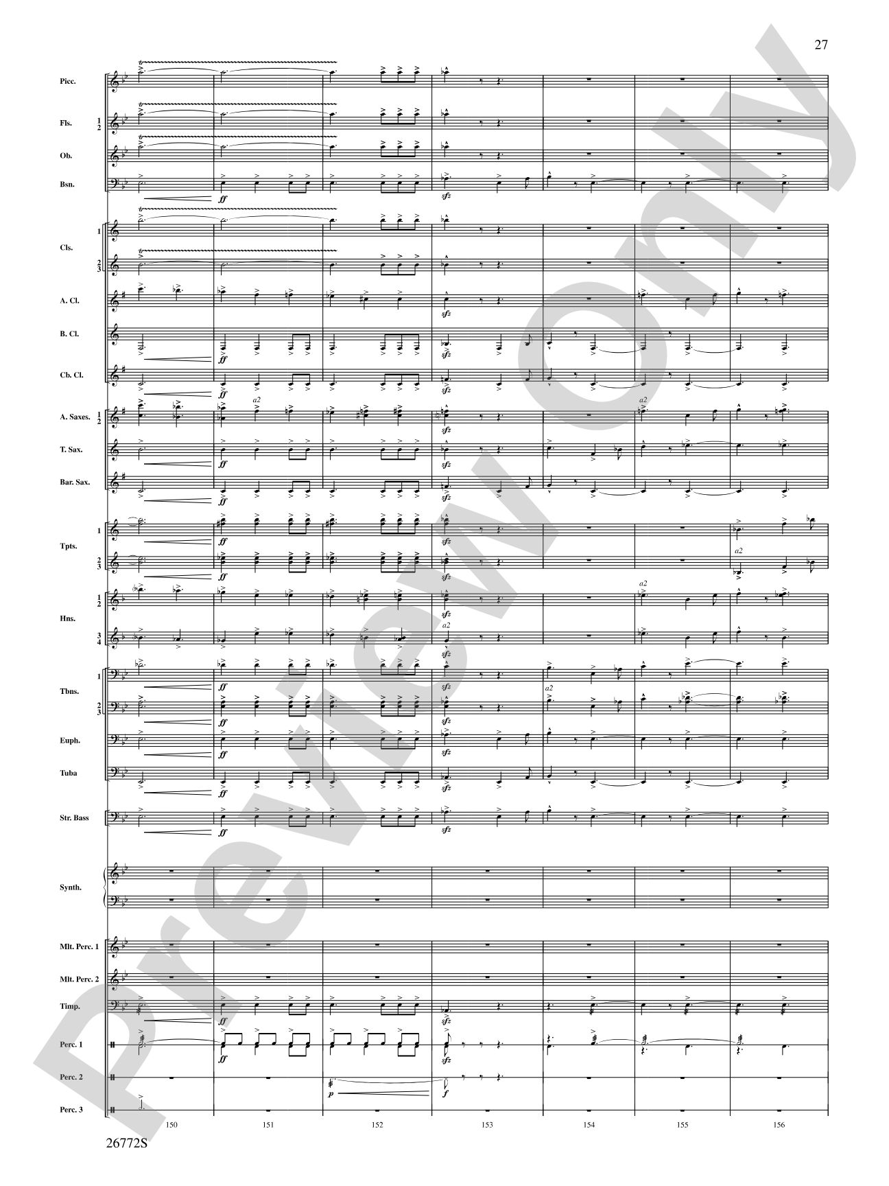 March: The Lion's Gate (Movement 1 from Sea to Sky): Concert Band Conductor Score & Parts
