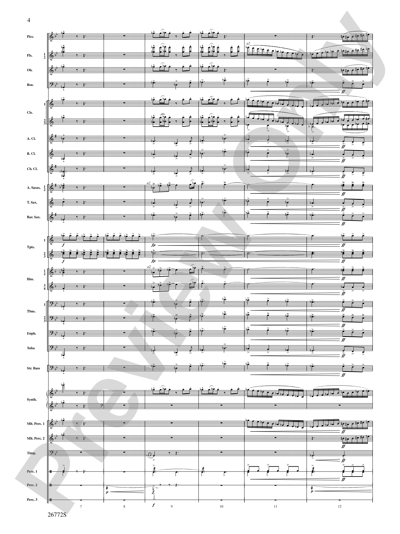 March: The Lion's Gate (Movement 1 from Sea to Sky): Concert Band Conductor Score & Parts