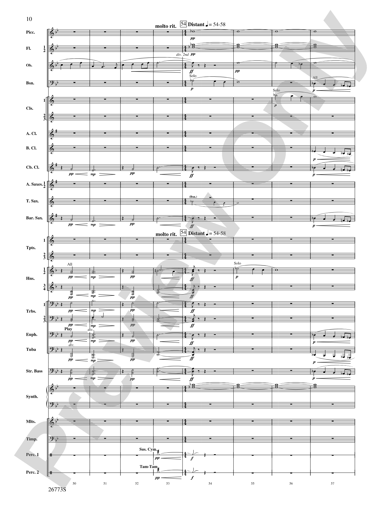 Shannon Falls (Movement 2 from Sea to Sky): Concert Band Conductor Score & Parts