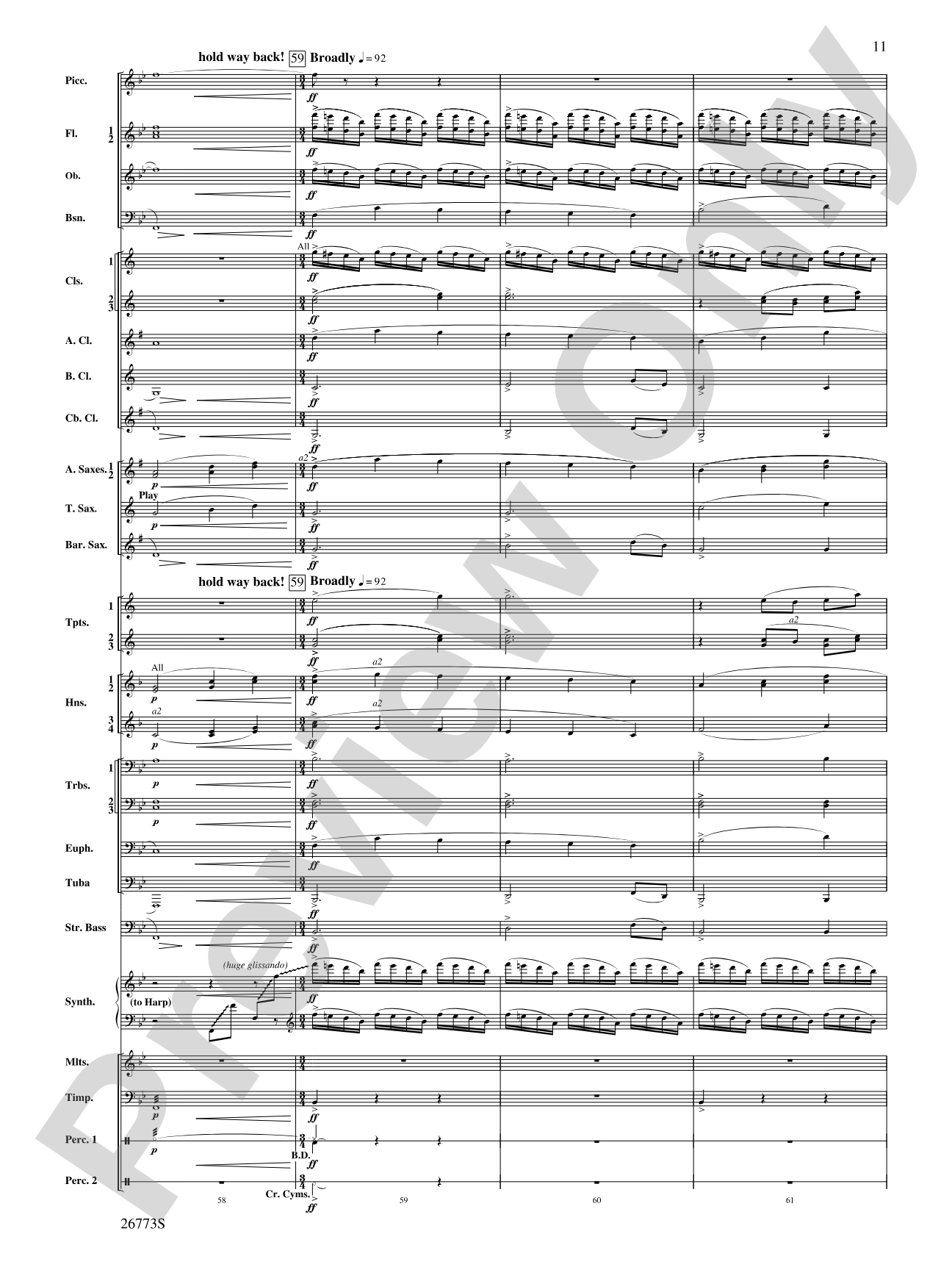Shannon Falls (Movement 2 from Sea to Sky): Concert Band Conductor Score & Parts