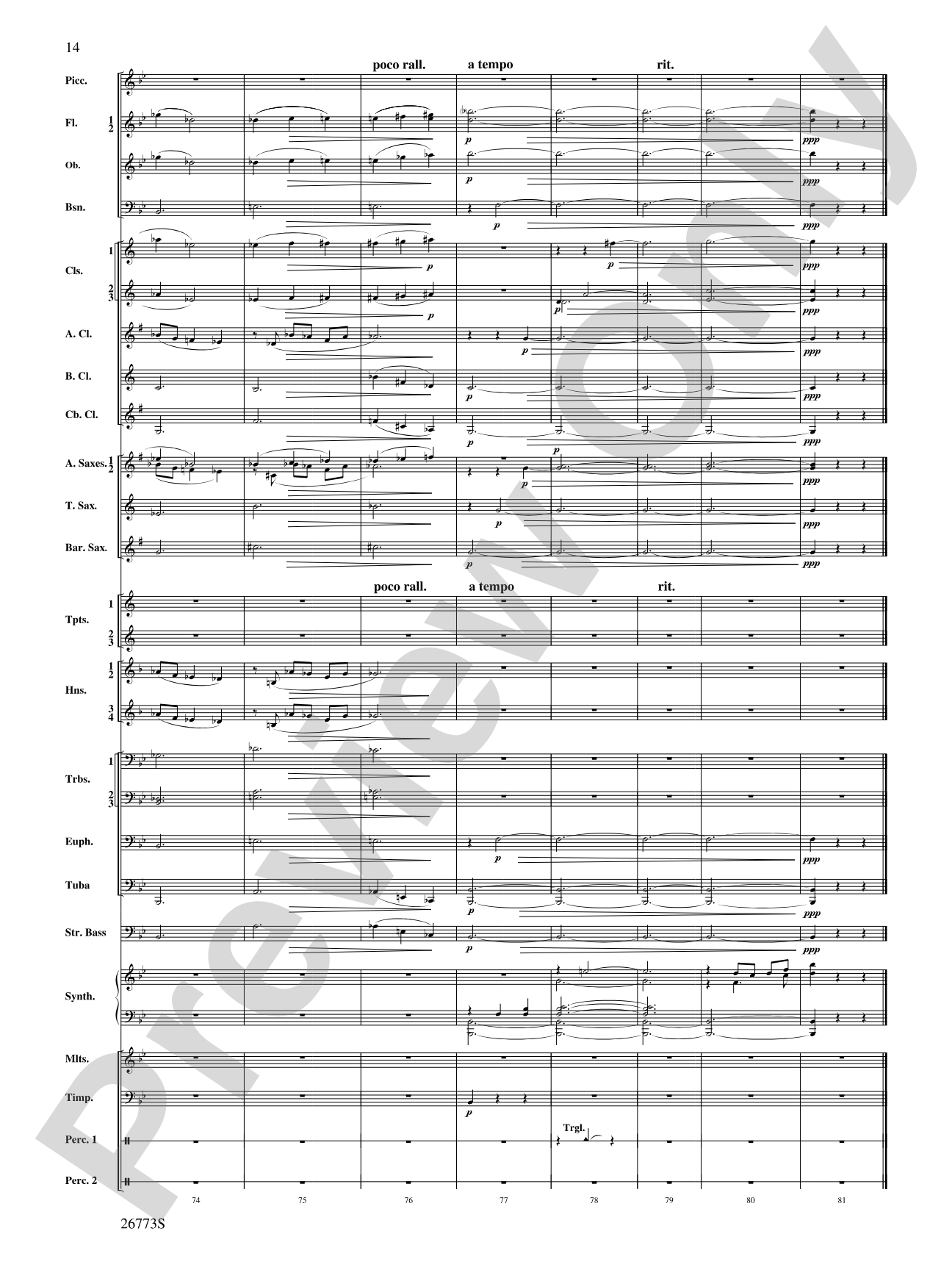 Shannon Falls (Movement 2 from Sea to Sky): Concert Band Conductor Score & Parts