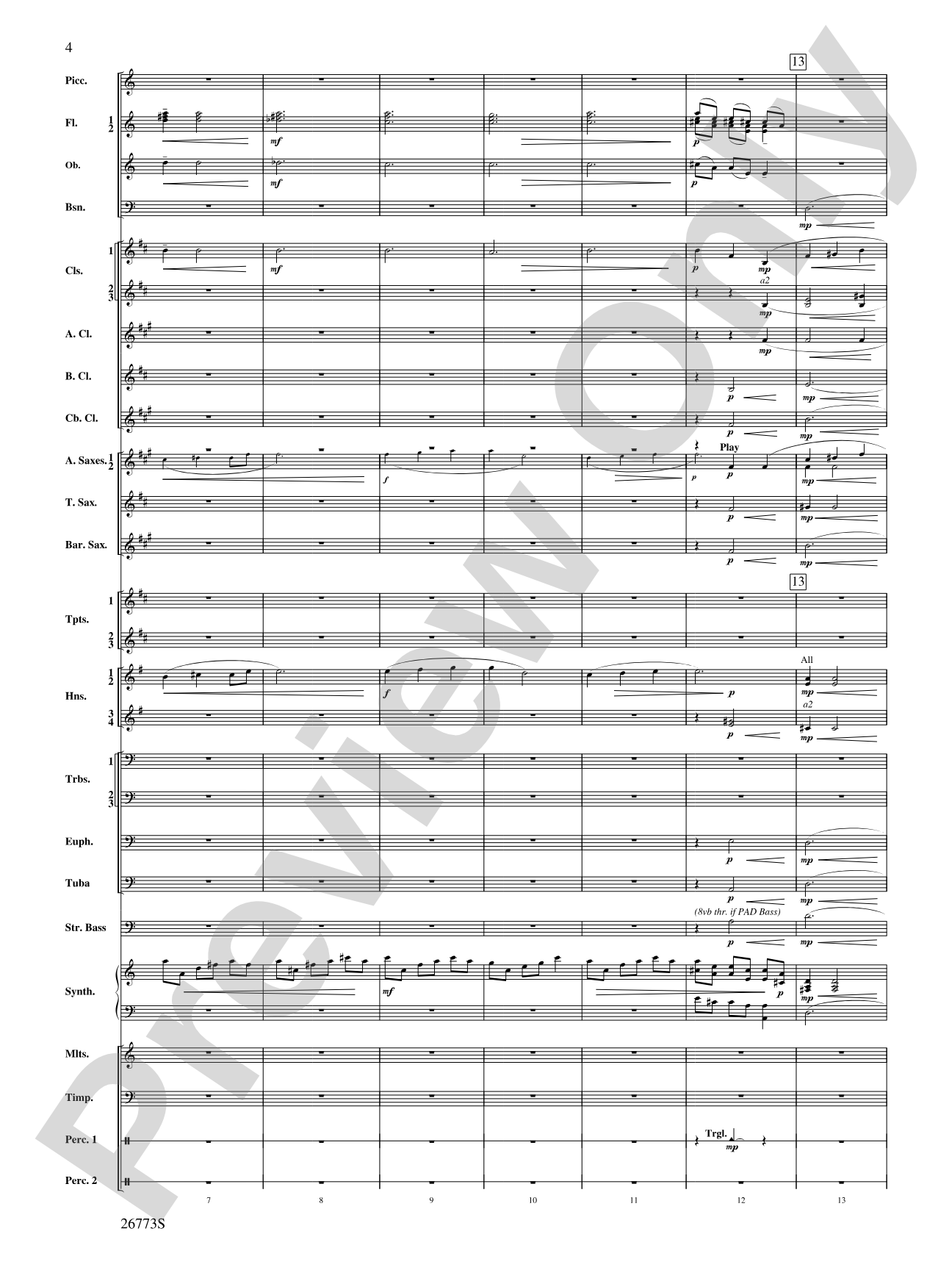 Shannon Falls (Movement 2 from Sea to Sky): Concert Band Conductor Score & Parts