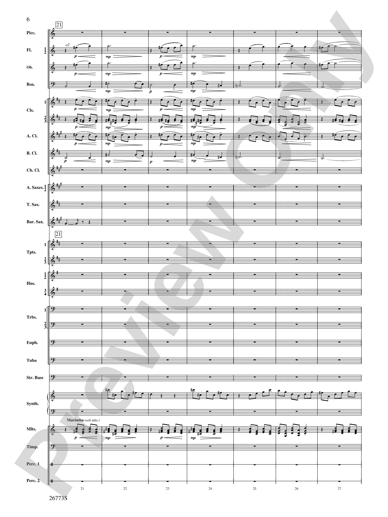 Shannon Falls (Movement 2 from Sea to Sky): Concert Band Conductor Score & Parts