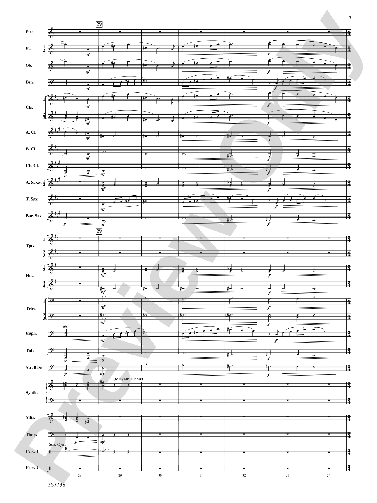 Shannon Falls (Movement 2 from Sea to Sky): Concert Band Conductor Score & Parts