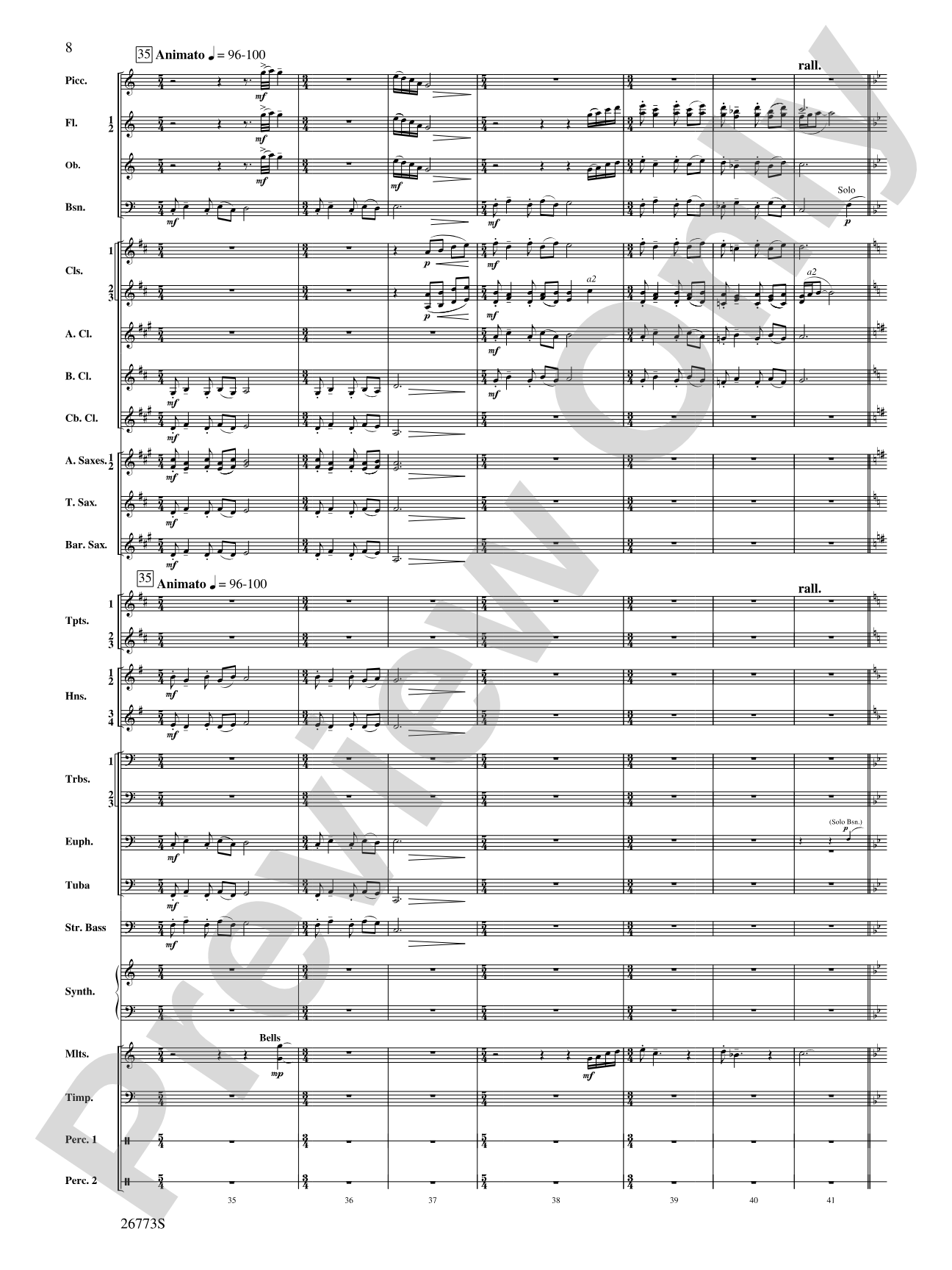 Shannon Falls (Movement 2 from Sea to Sky): Concert Band Conductor Score & Parts