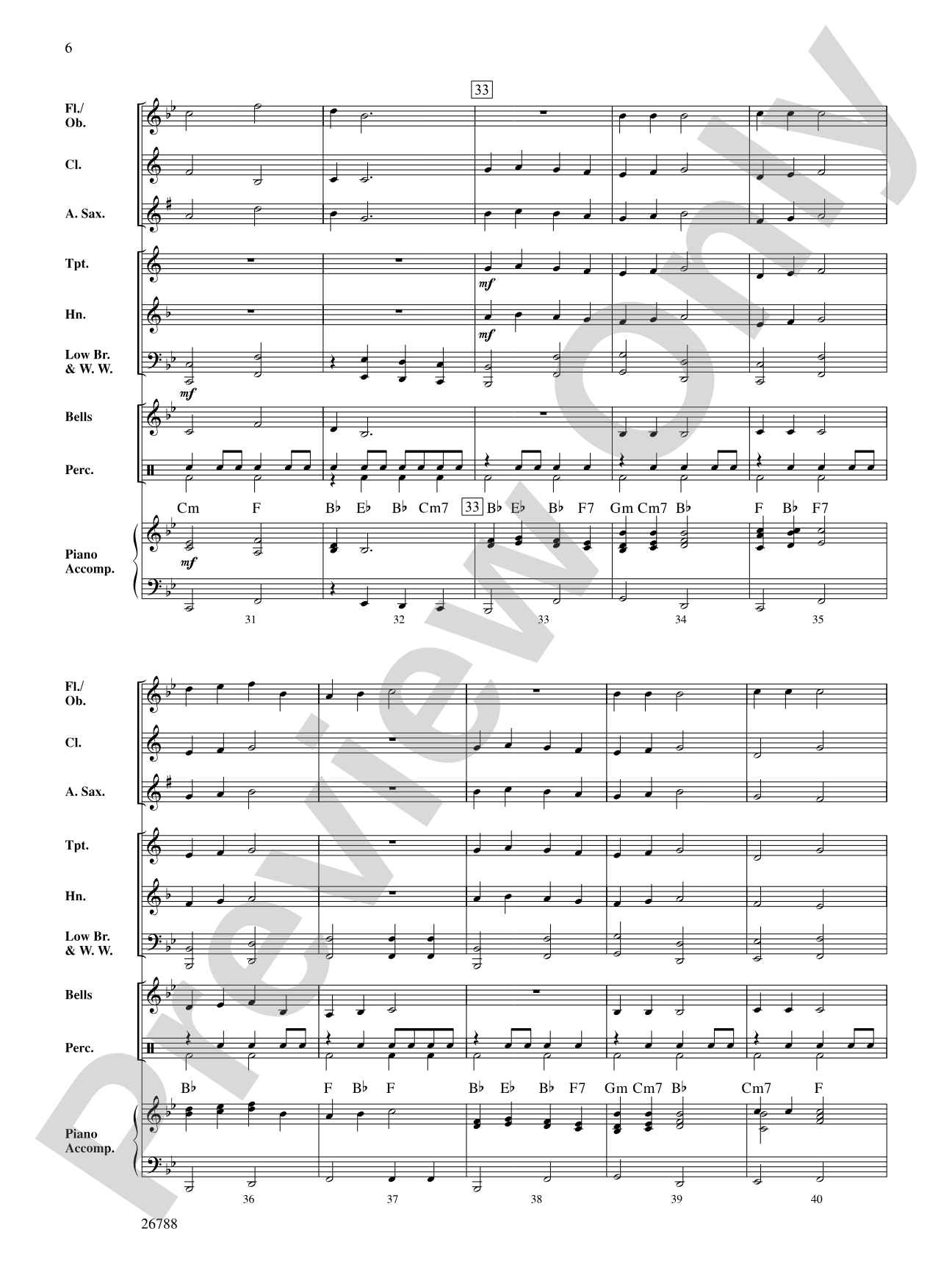 Two Bridges March: Concert Band Conductor Score & Parts