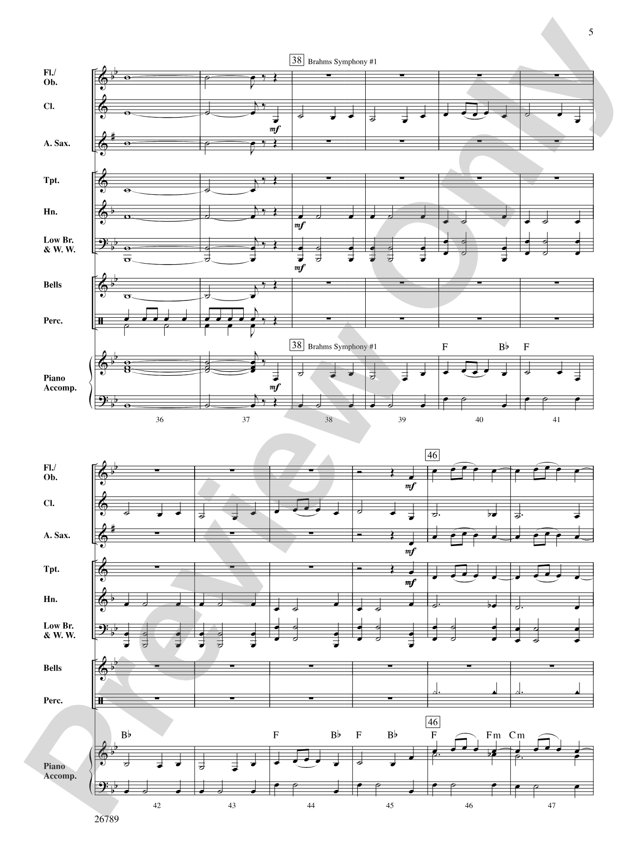 The Big Three: Concert Band Conductor Score & Parts