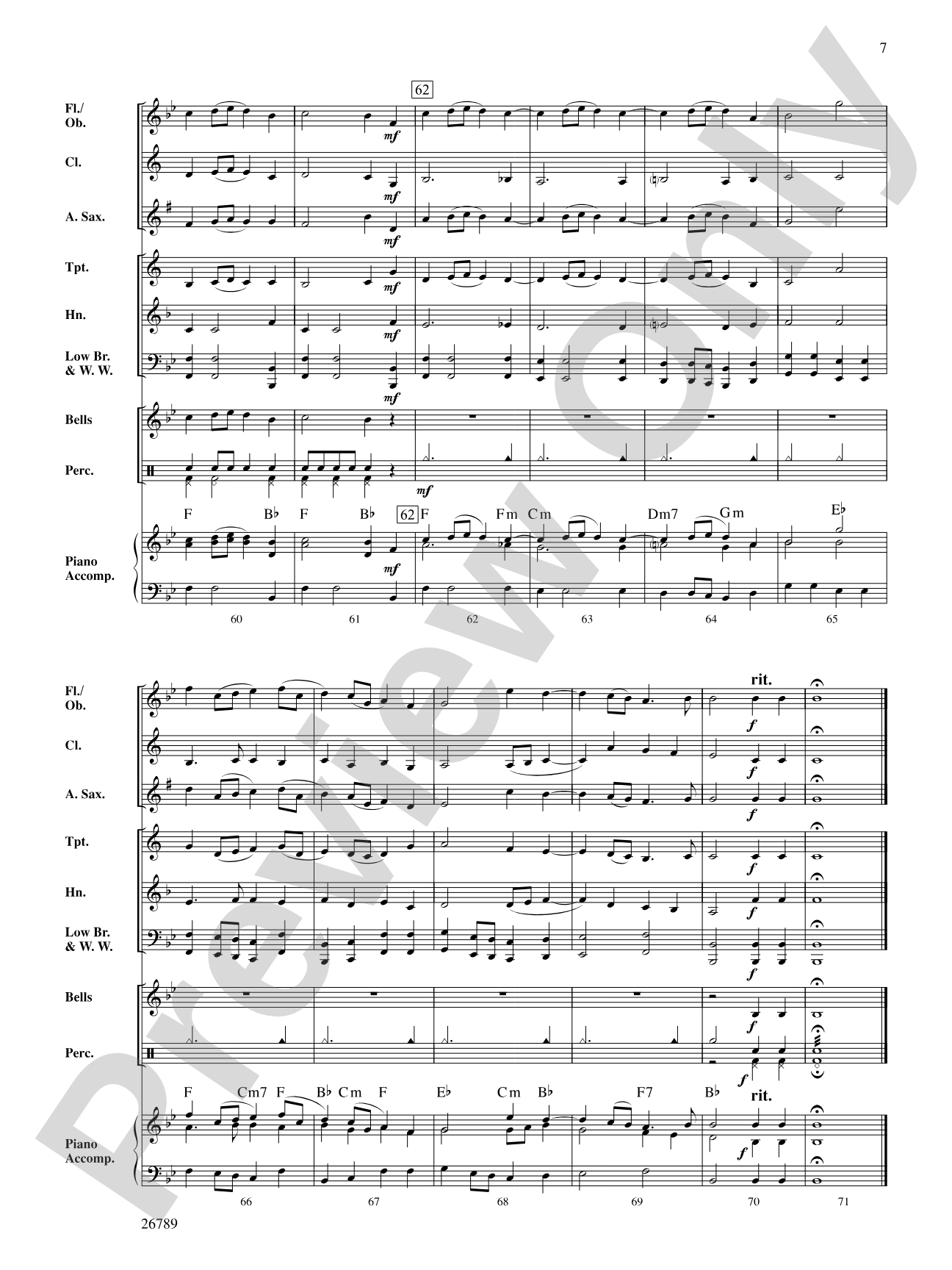 The Big Three: Concert Band Conductor Score & Parts