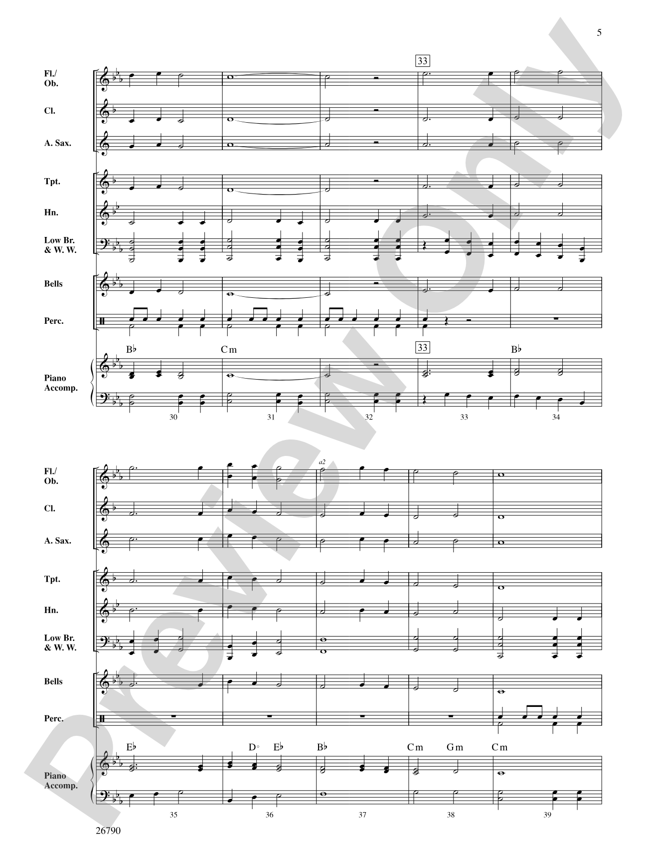 Procession of the Kings: Concert Band Conductor Score & Parts