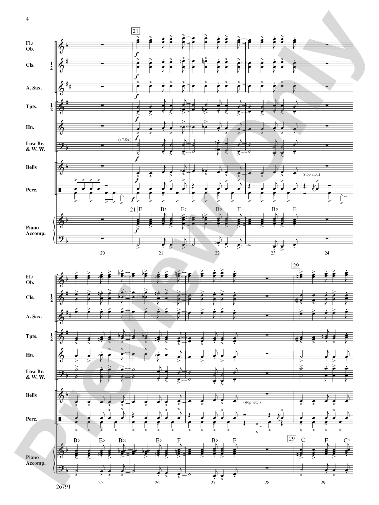 No Drummer Left Behind: Concert Band Conductor Score & Parts