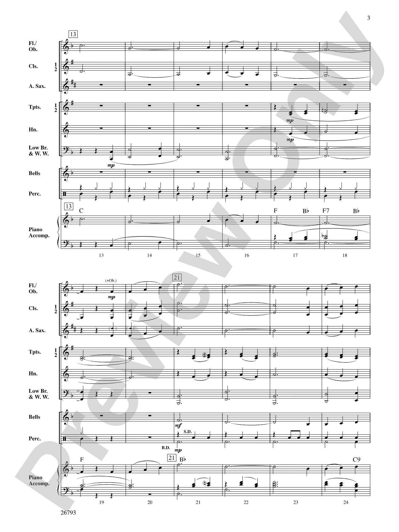 Mountain Songs: Concert Band Conductor Score & Parts