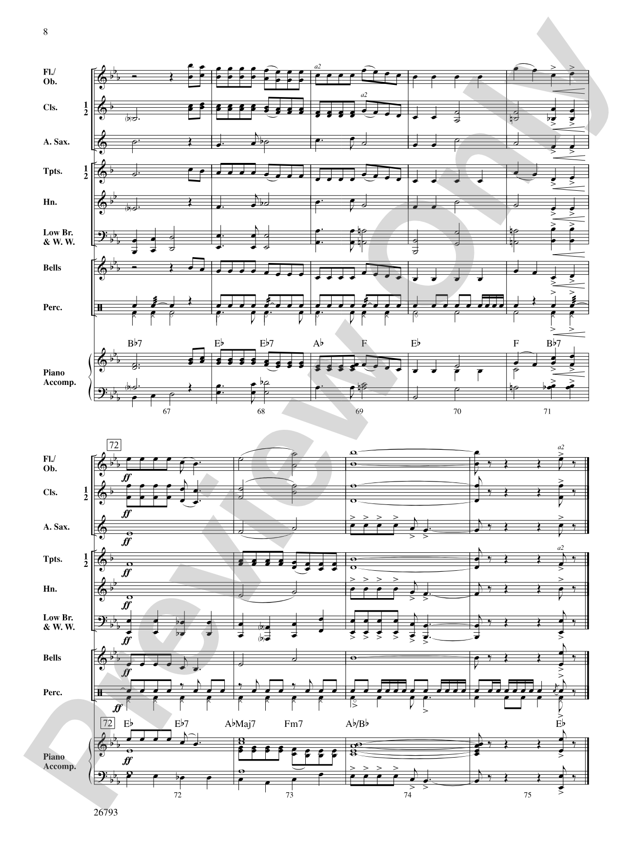 Mountain Songs: Concert Band Conductor Score & Parts