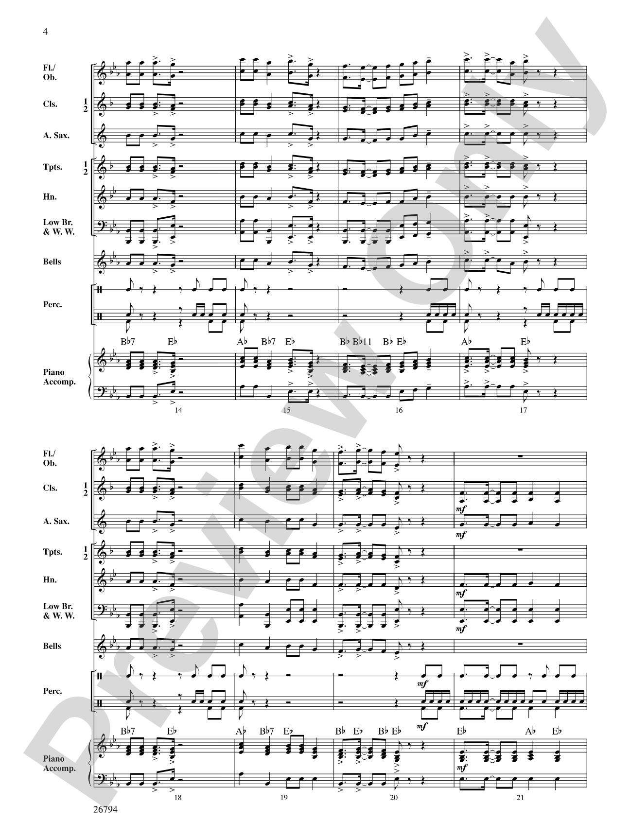 African Spirit Dance: Score