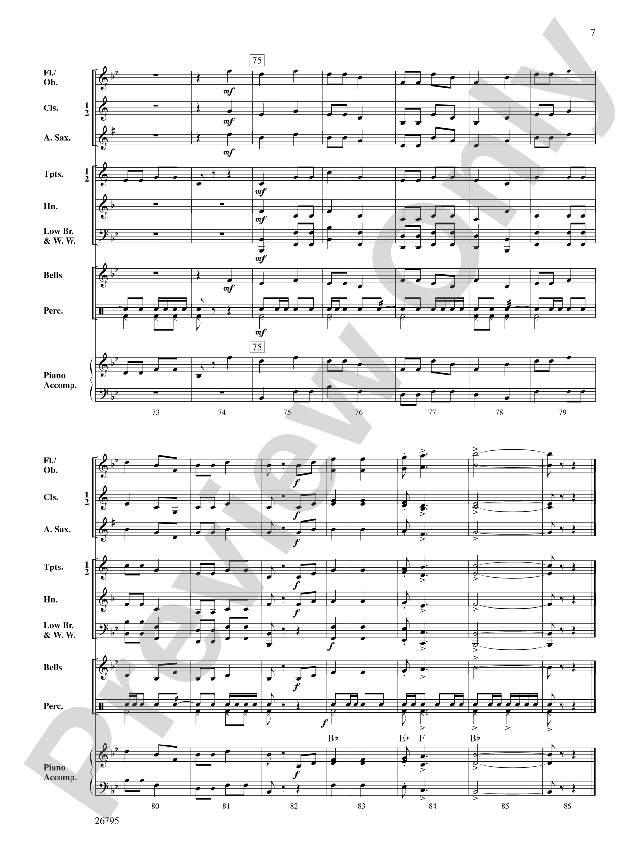 Marching Marines: Concert Band Conductor Score & Parts