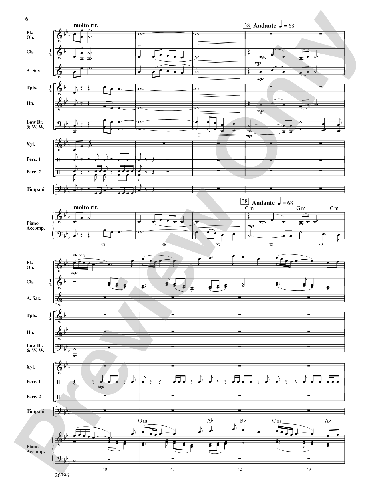 Temple of Sinawava: Concert Band Conductor Score & Parts