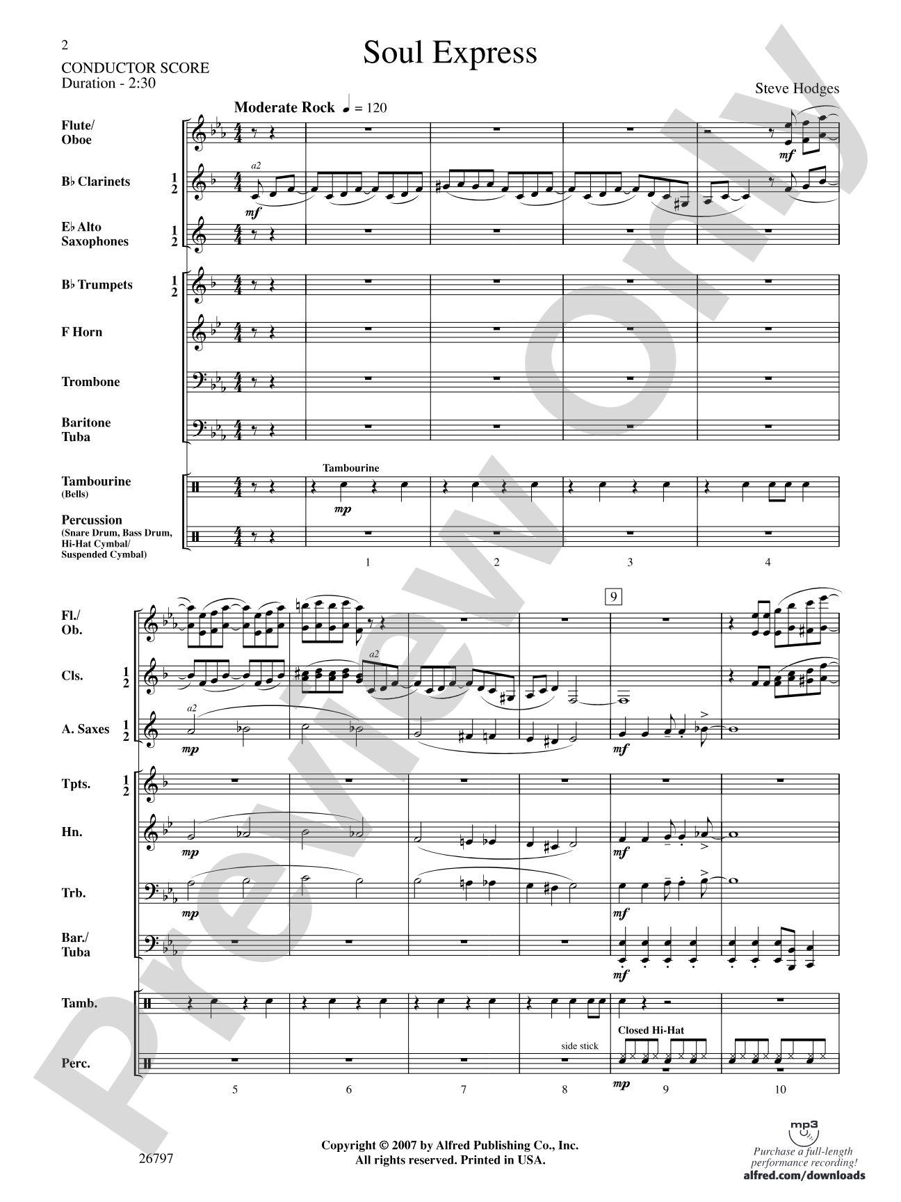 Soul Express: Concert Band Conductor Score & Parts