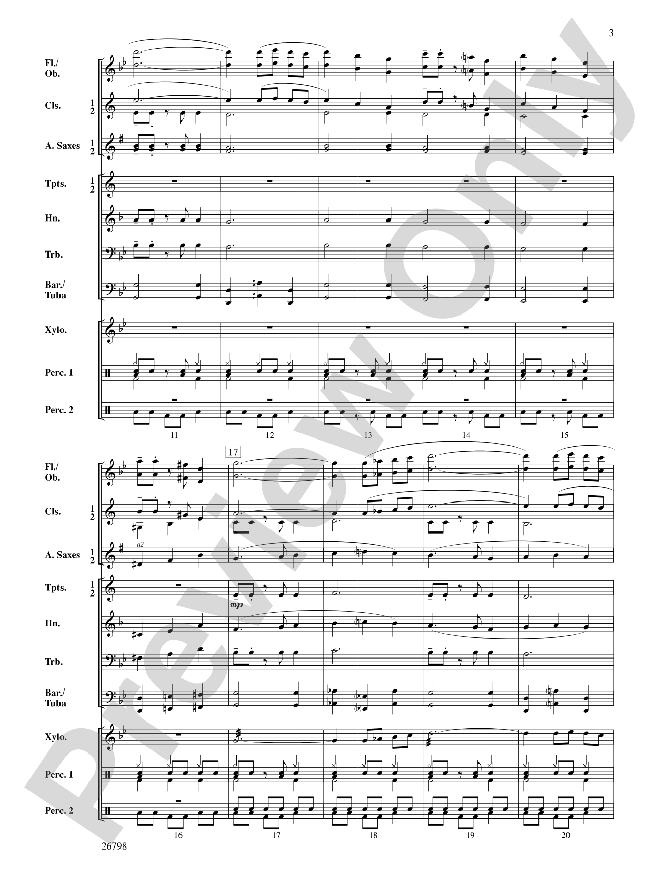 Misterioso: Concert Band Conductor Score & Parts