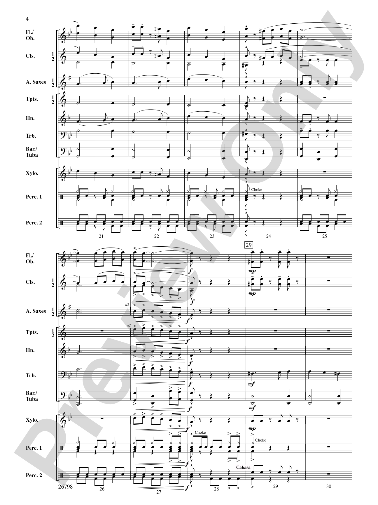 Misterioso: Concert Band Conductor Score & Parts