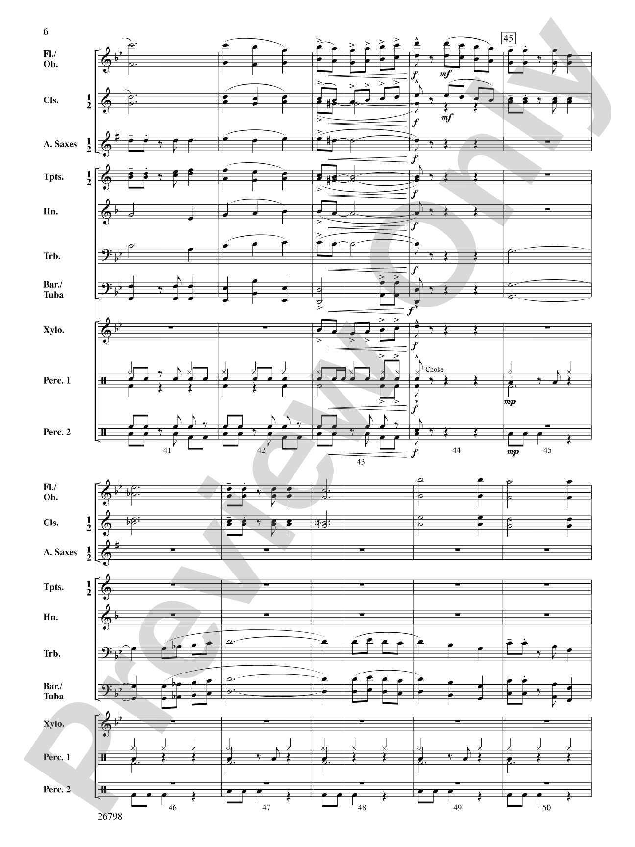 Misterioso: Concert Band Conductor Score & Parts