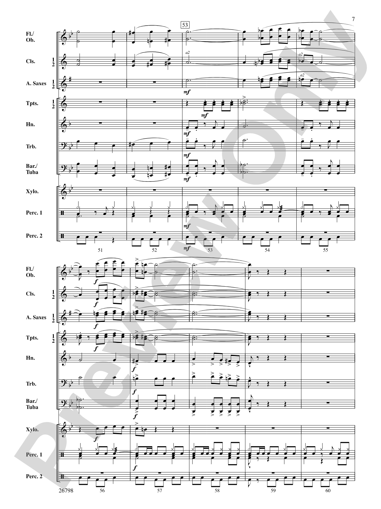 Misterioso: Concert Band Conductor Score & Parts