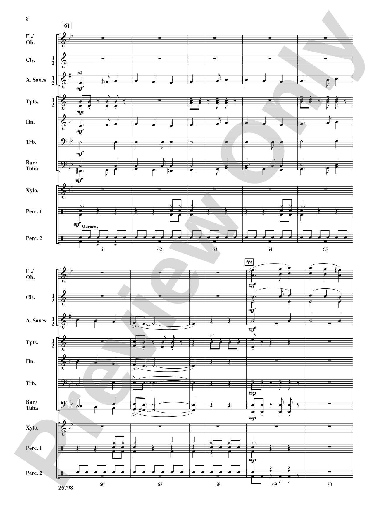 Misterioso: Concert Band Conductor Score & Parts