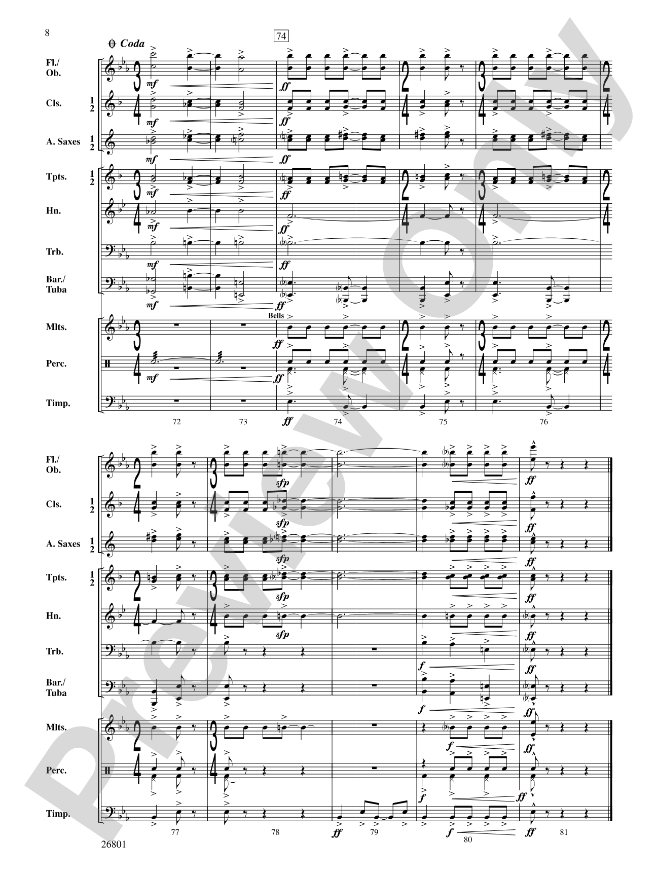 Albemarle Fantasy: Concert Band Conductor Score & Parts
