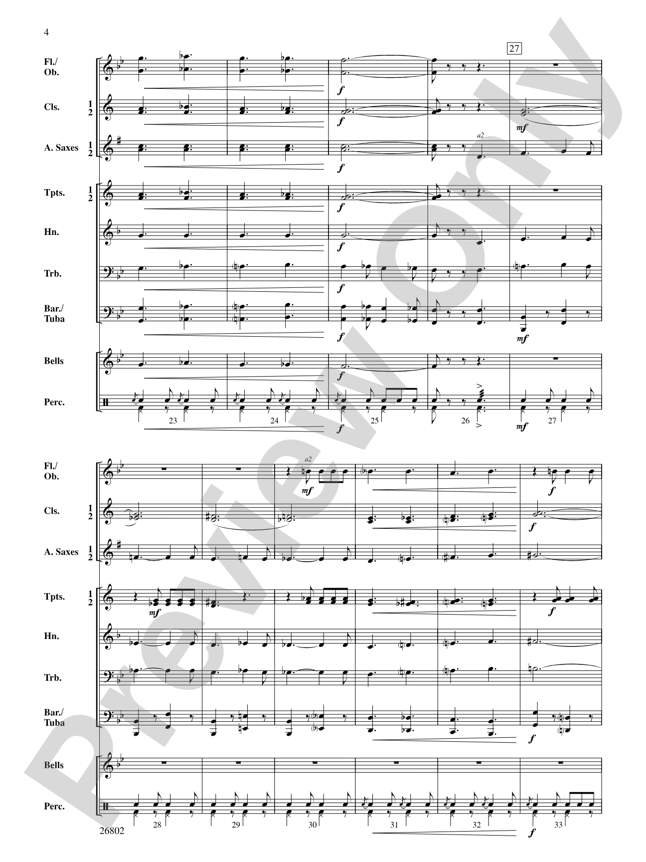 March Chromatica: Concert Band Conductor Score & Parts