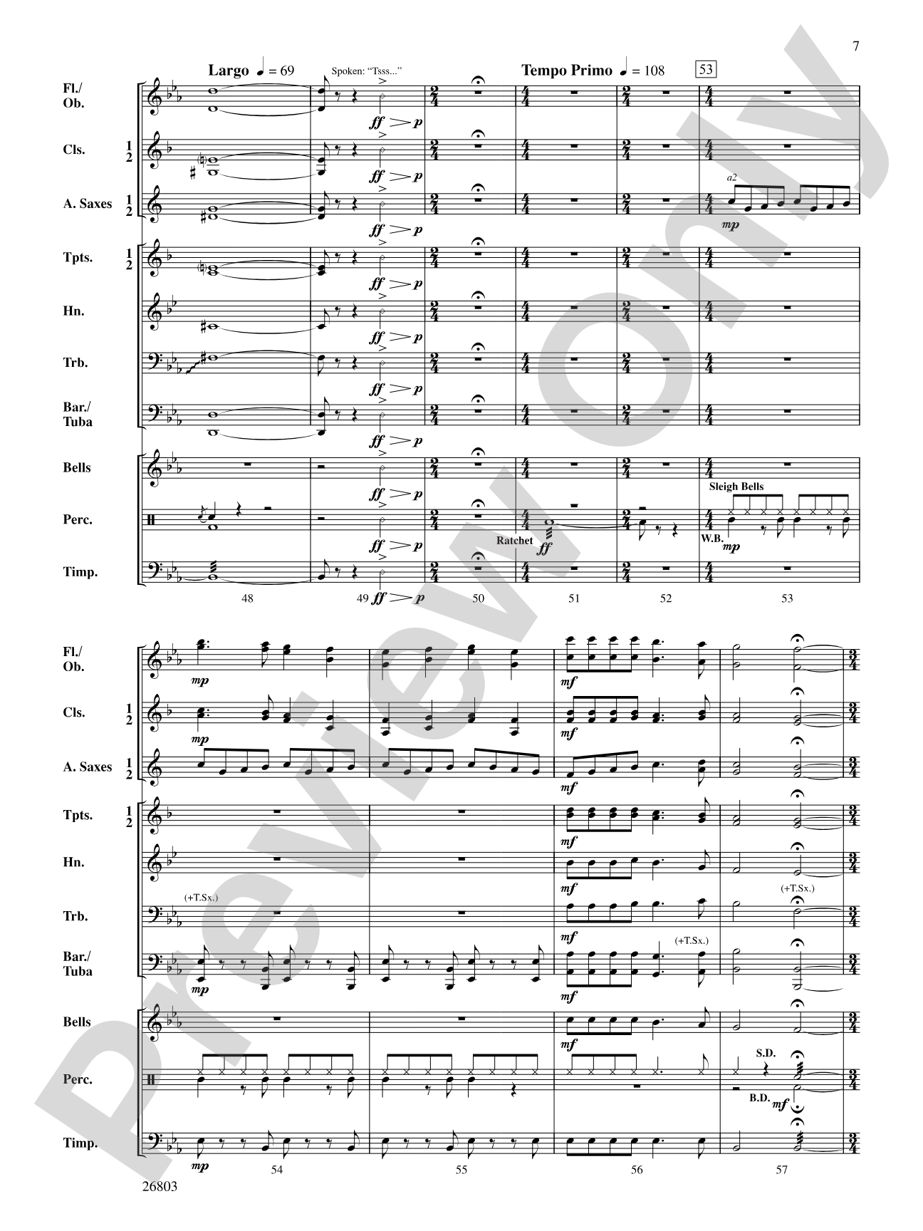 The Merry Christmas Machine: Concert Band Conductor Score & Parts
