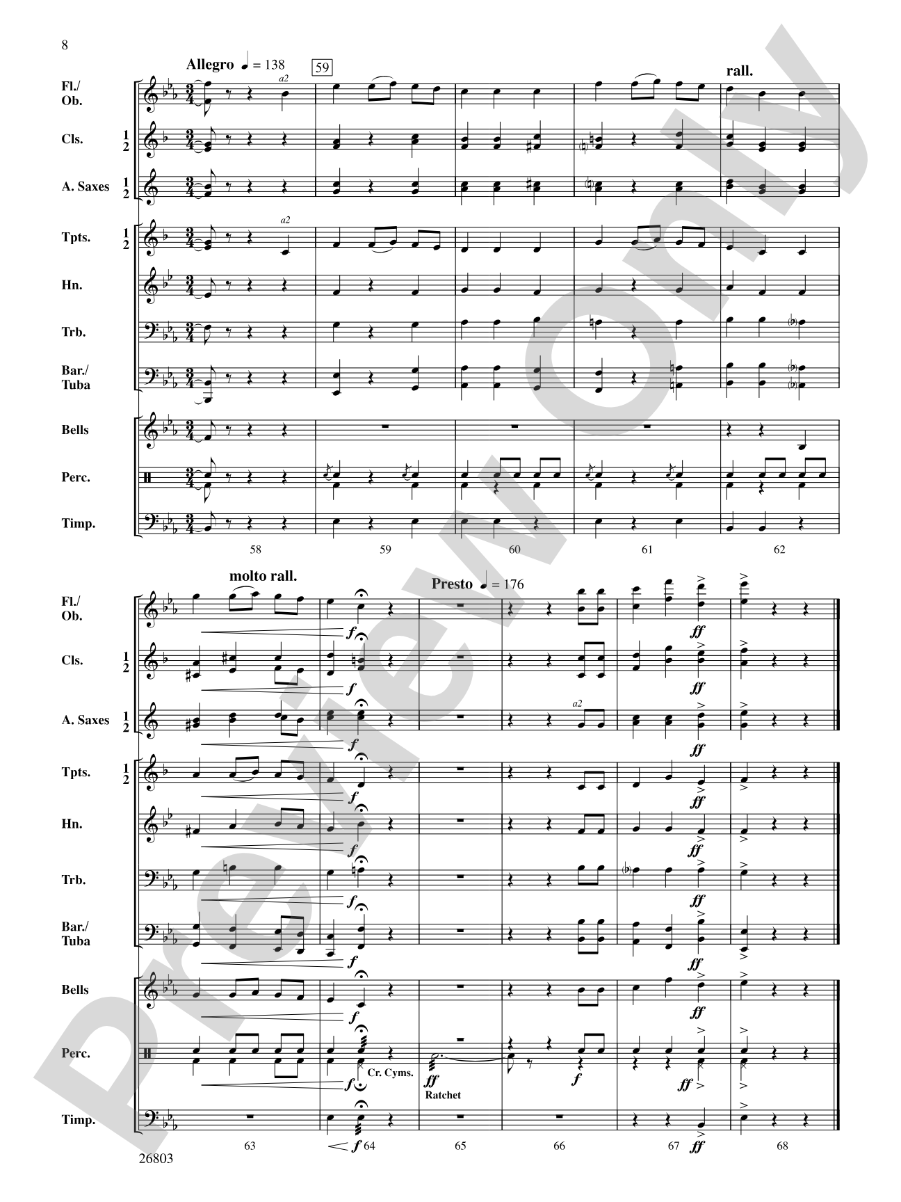 The Merry Christmas Machine: Concert Band Conductor Score & Parts