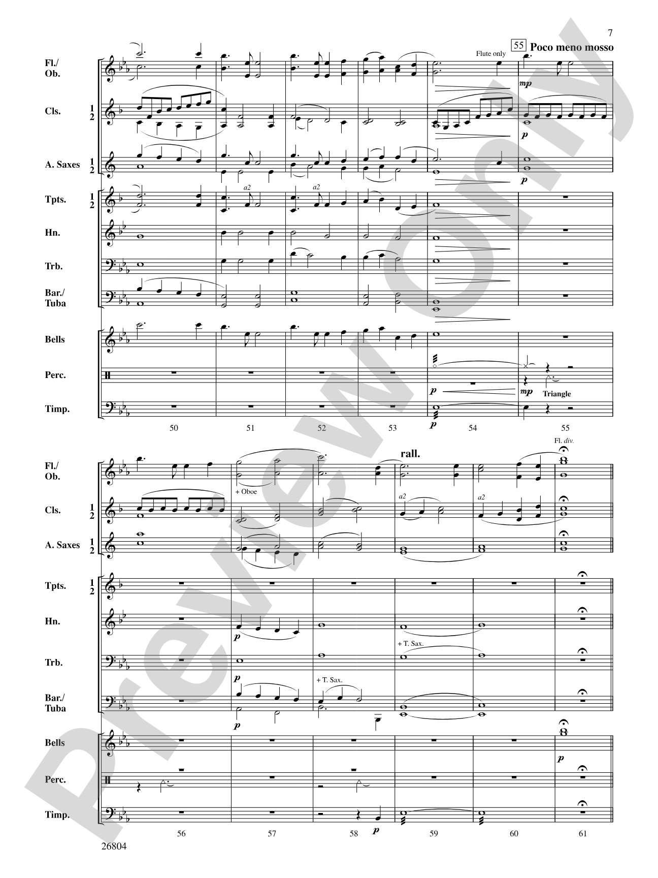 Sugar Creek Overture: Concert Band Conductor Score & Parts