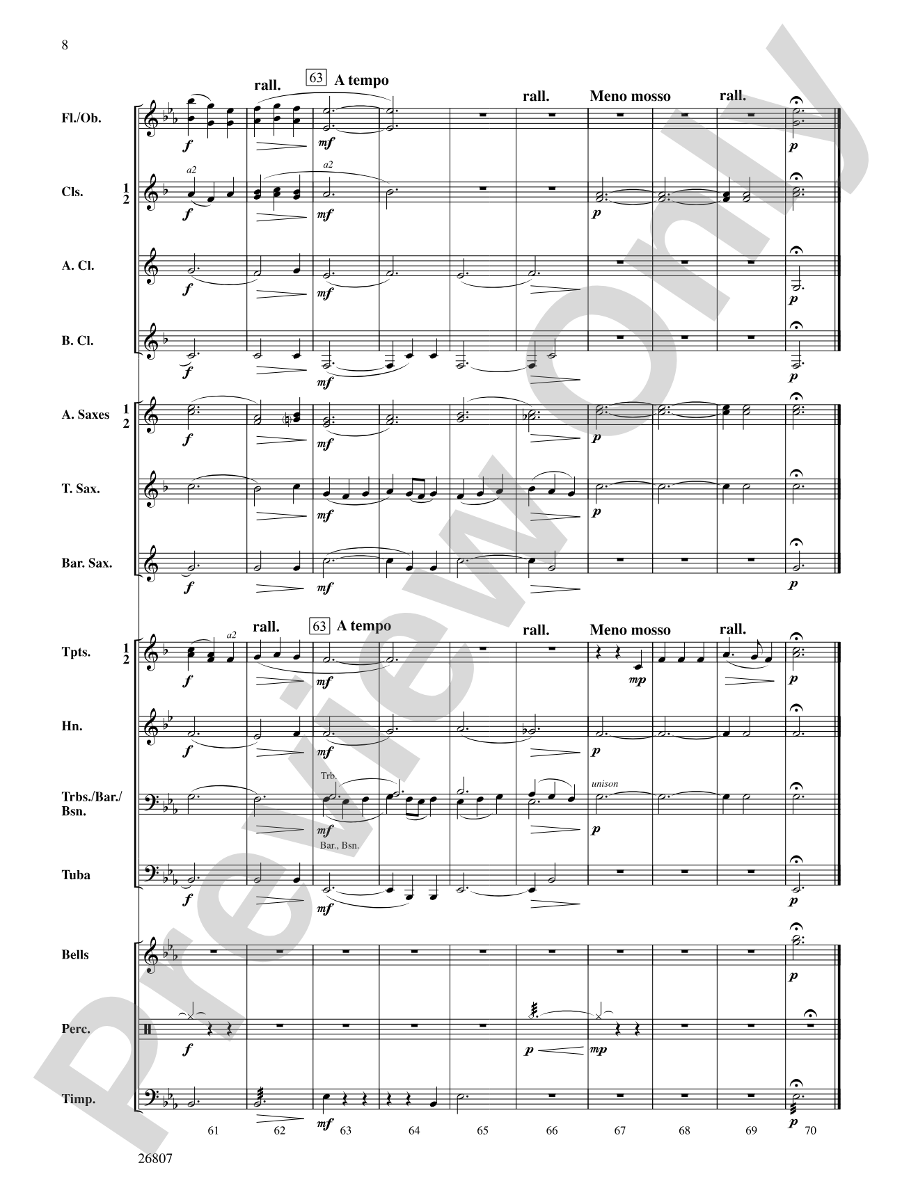An Australian Sea Ballad: Concert Band Conductor Score & Parts