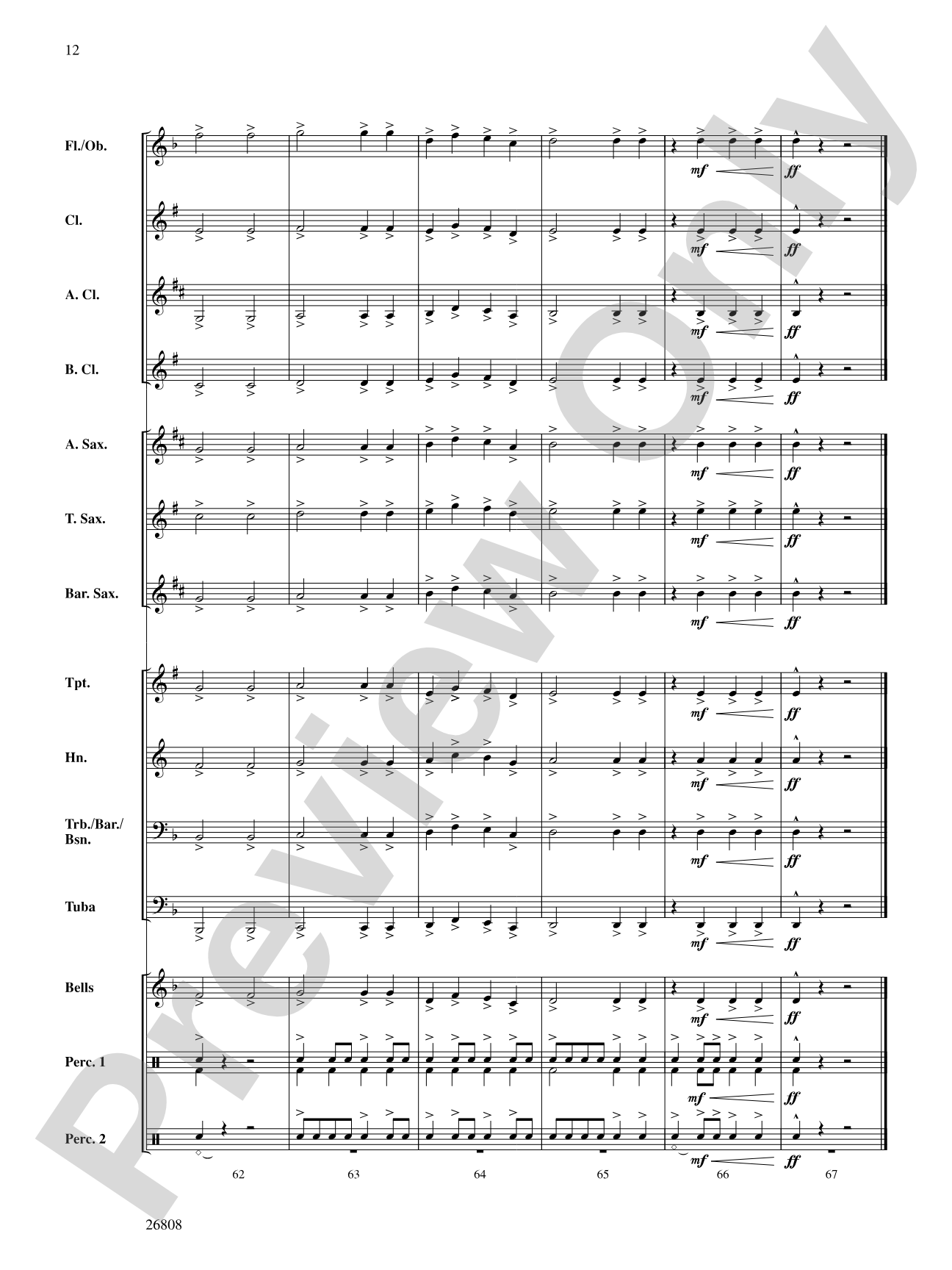 Defender of Time: Concert Band Conductor Score & Parts