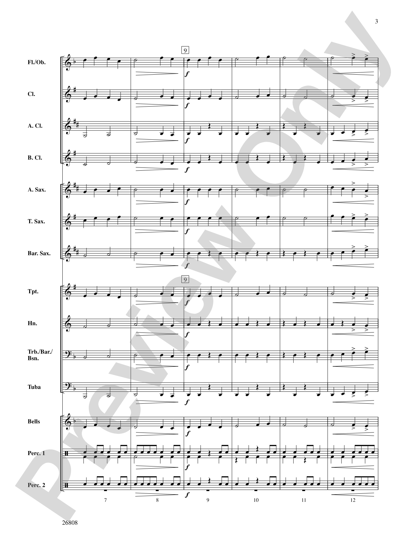 Defender of Time: Concert Band Conductor Score & Parts