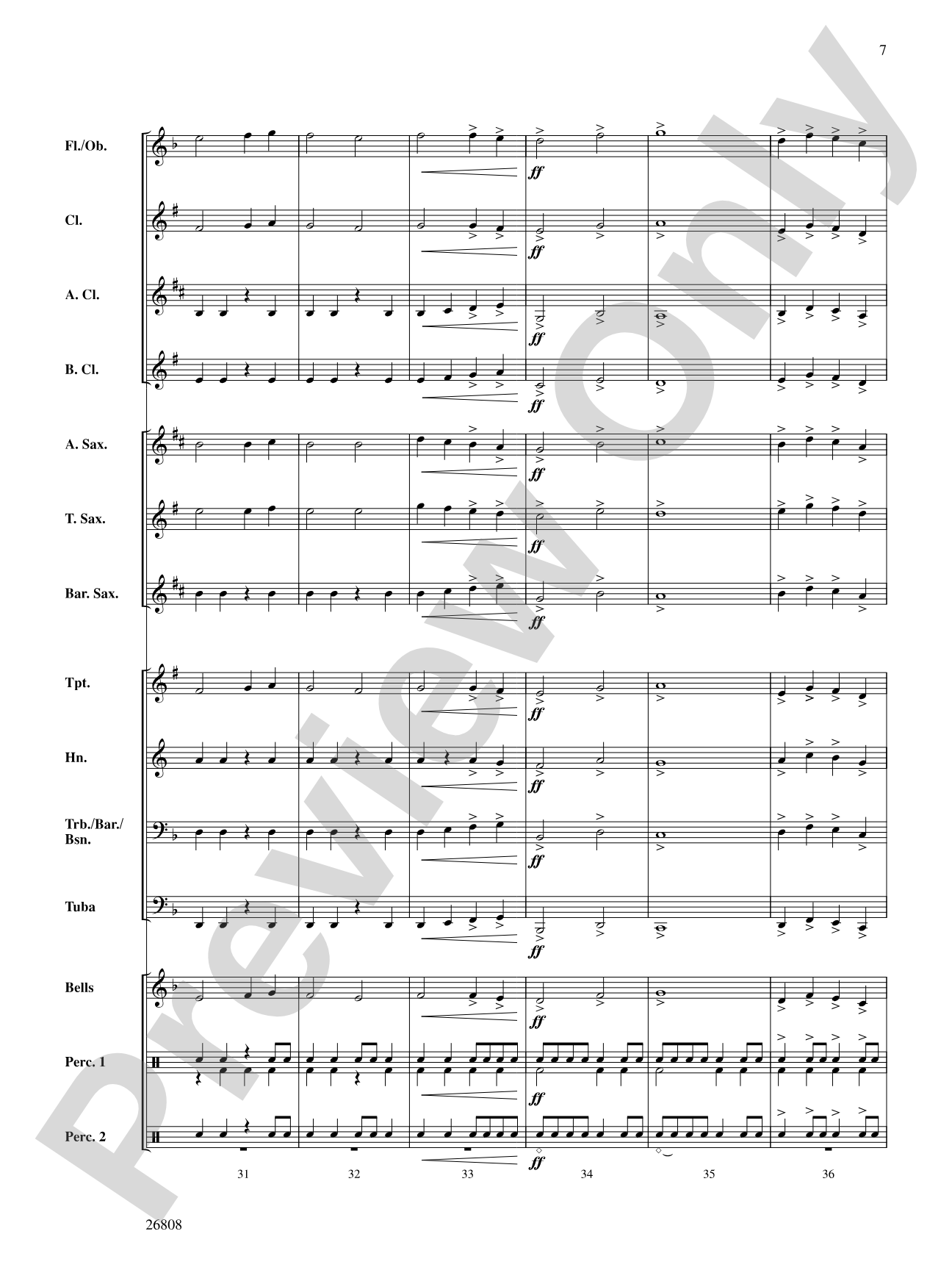 Defender of Time: Concert Band Conductor Score & Parts
