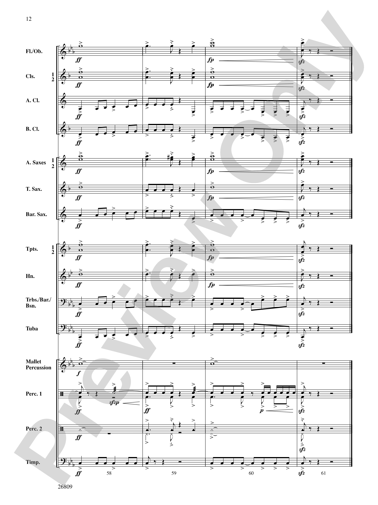 The Escape of the Shadow Men: Concert Band Conductor Score & Parts