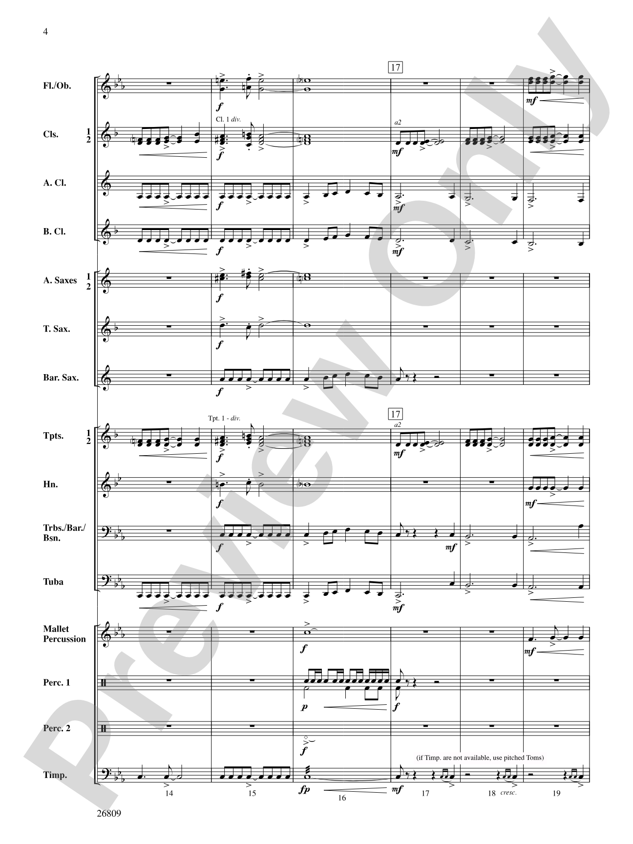 The Escape of the Shadow Men: Concert Band Conductor Score & Parts