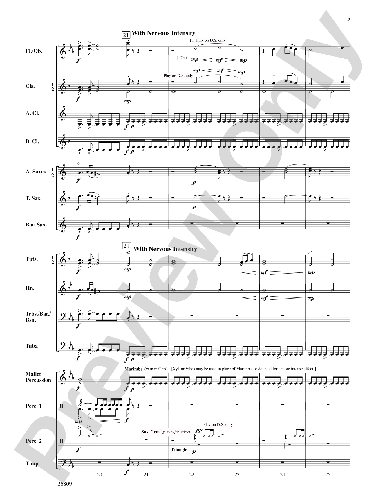 The Escape of the Shadow Men: Concert Band Conductor Score & Parts