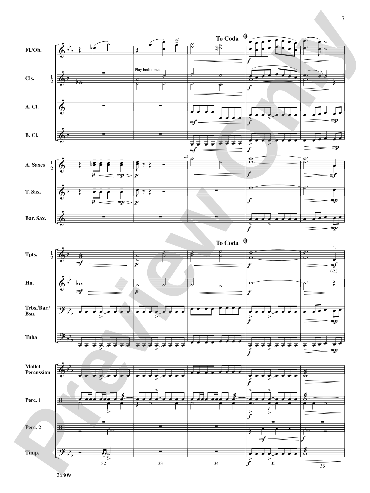 The Escape of the Shadow Men: Concert Band Conductor Score & Parts