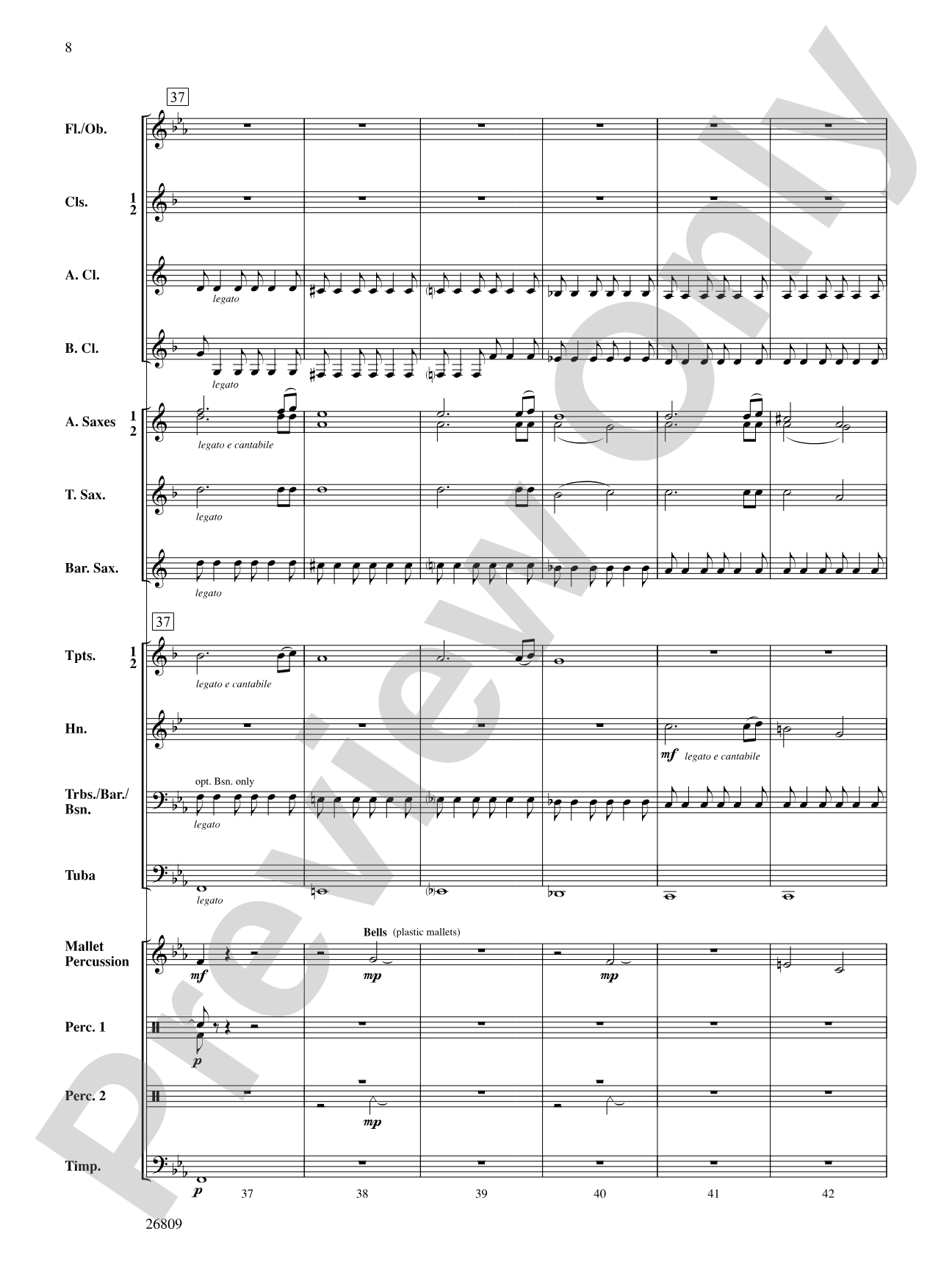 The Escape of the Shadow Men: Concert Band Conductor Score & Parts