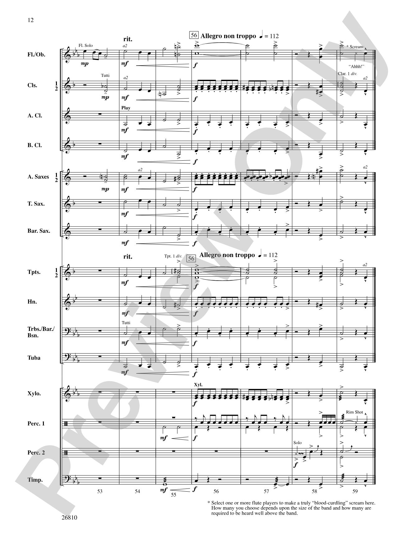 Ghosts in the Graveyard: Concert Band Conductor Score & Parts