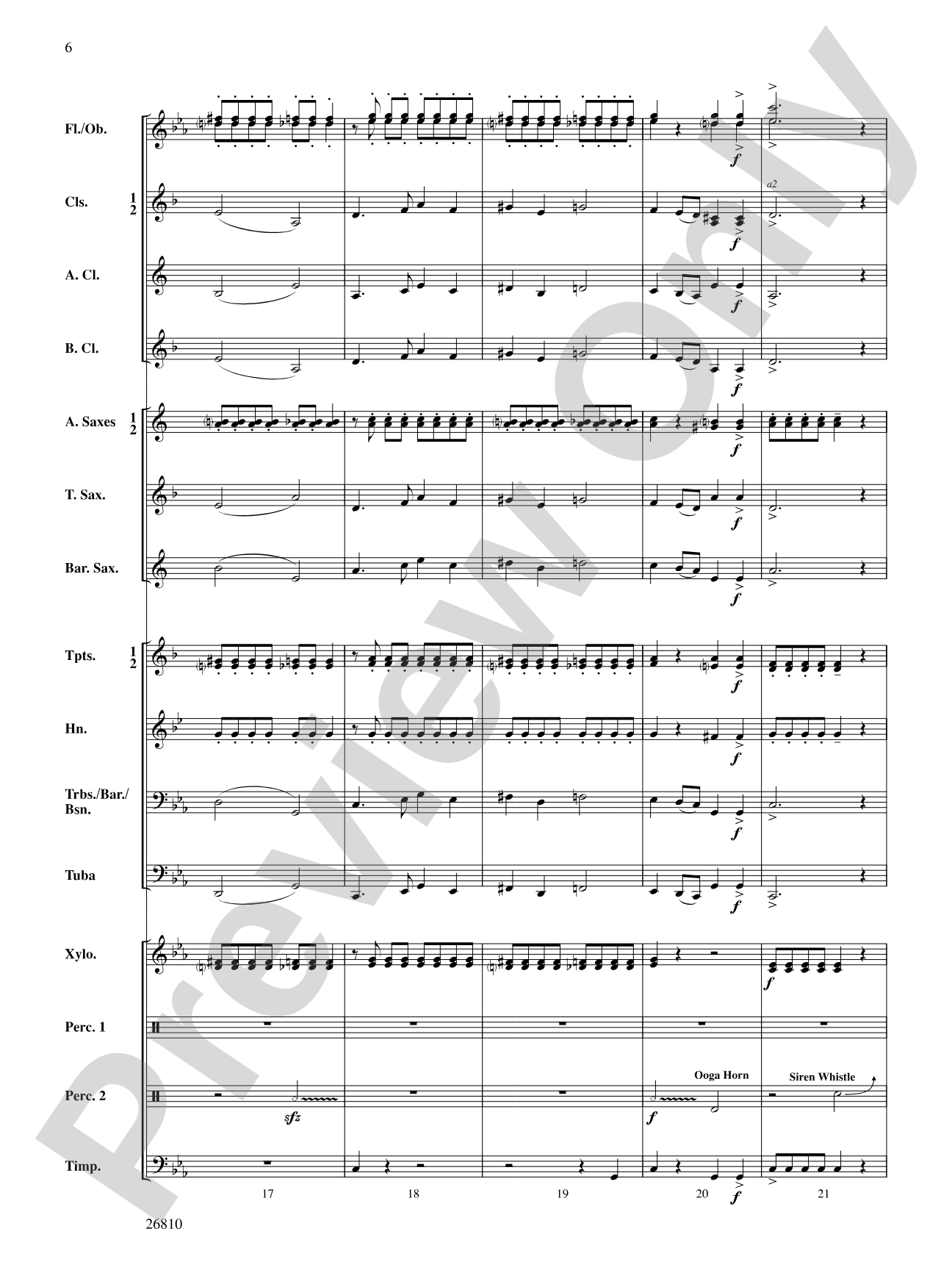 Ghosts in the Graveyard: Concert Band Conductor Score & Parts