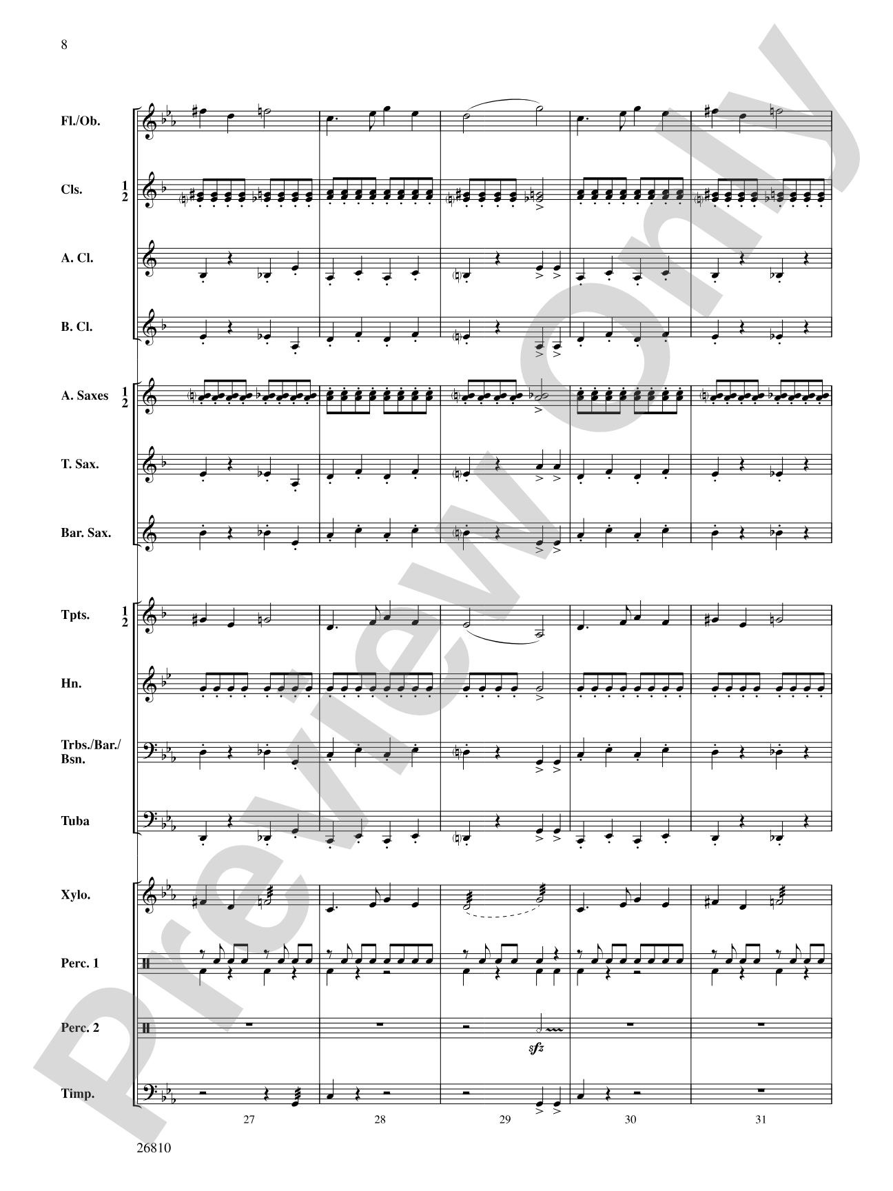 Ghosts in the Graveyard: Concert Band Conductor Score & Parts