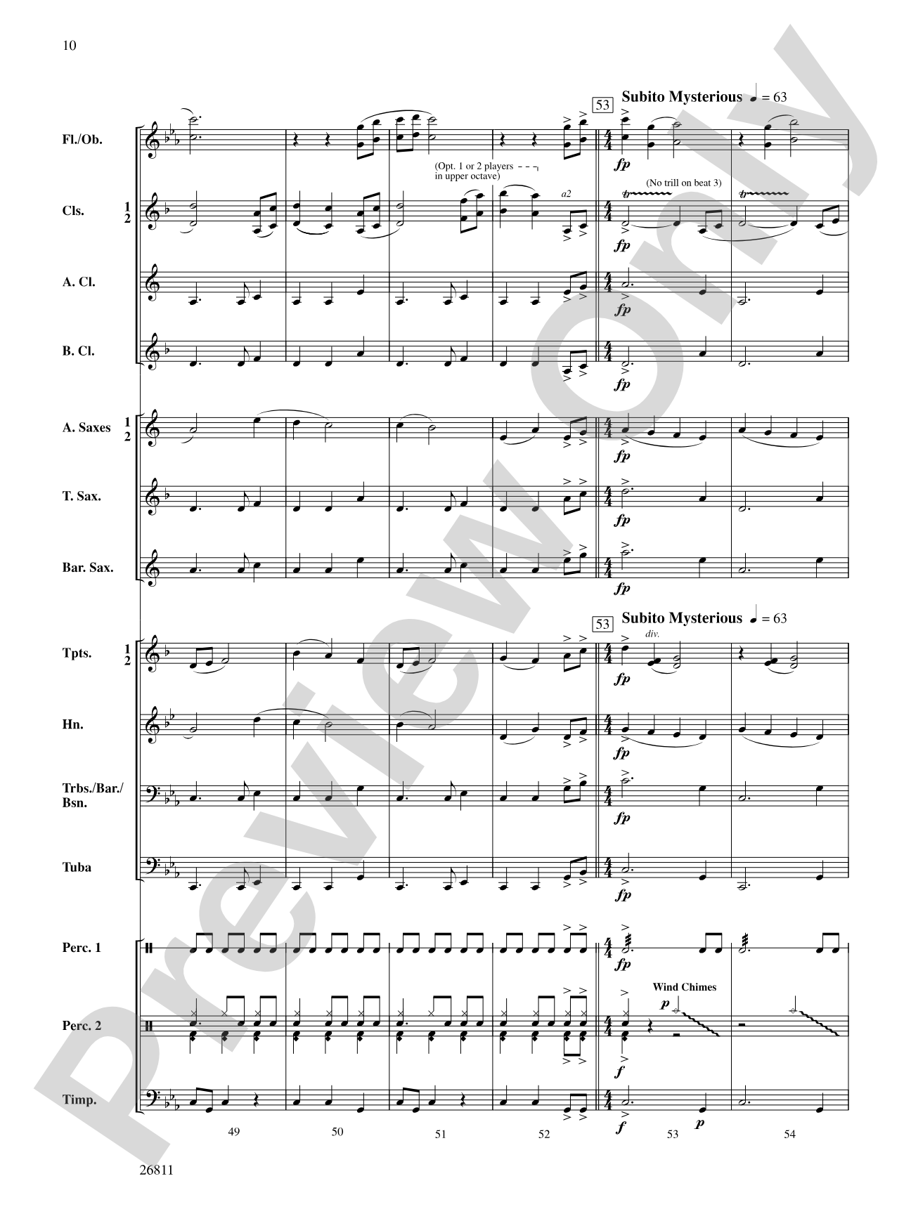 Mysteries of the Kalahari: Concert Band Conductor Score & Parts