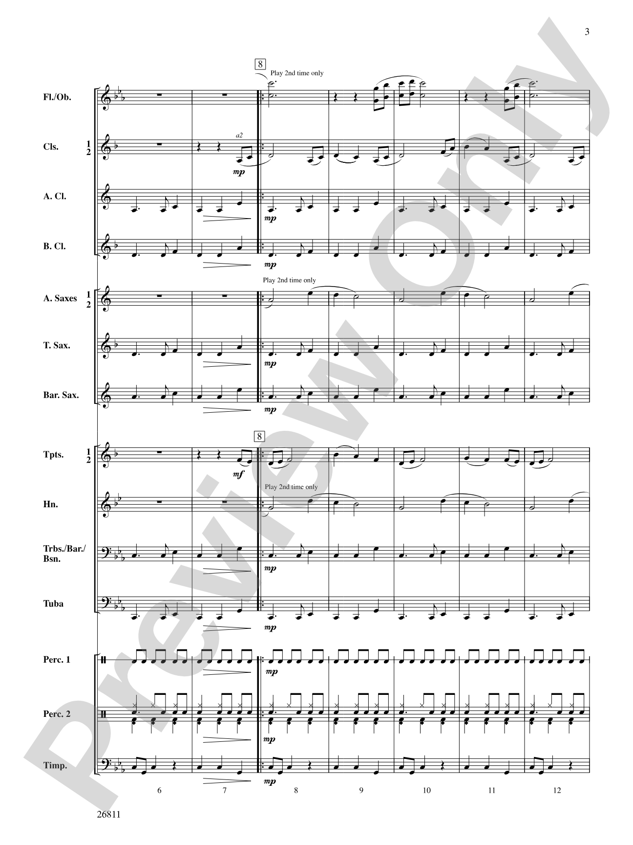 Mysteries of the Kalahari: Concert Band Conductor Score & Parts