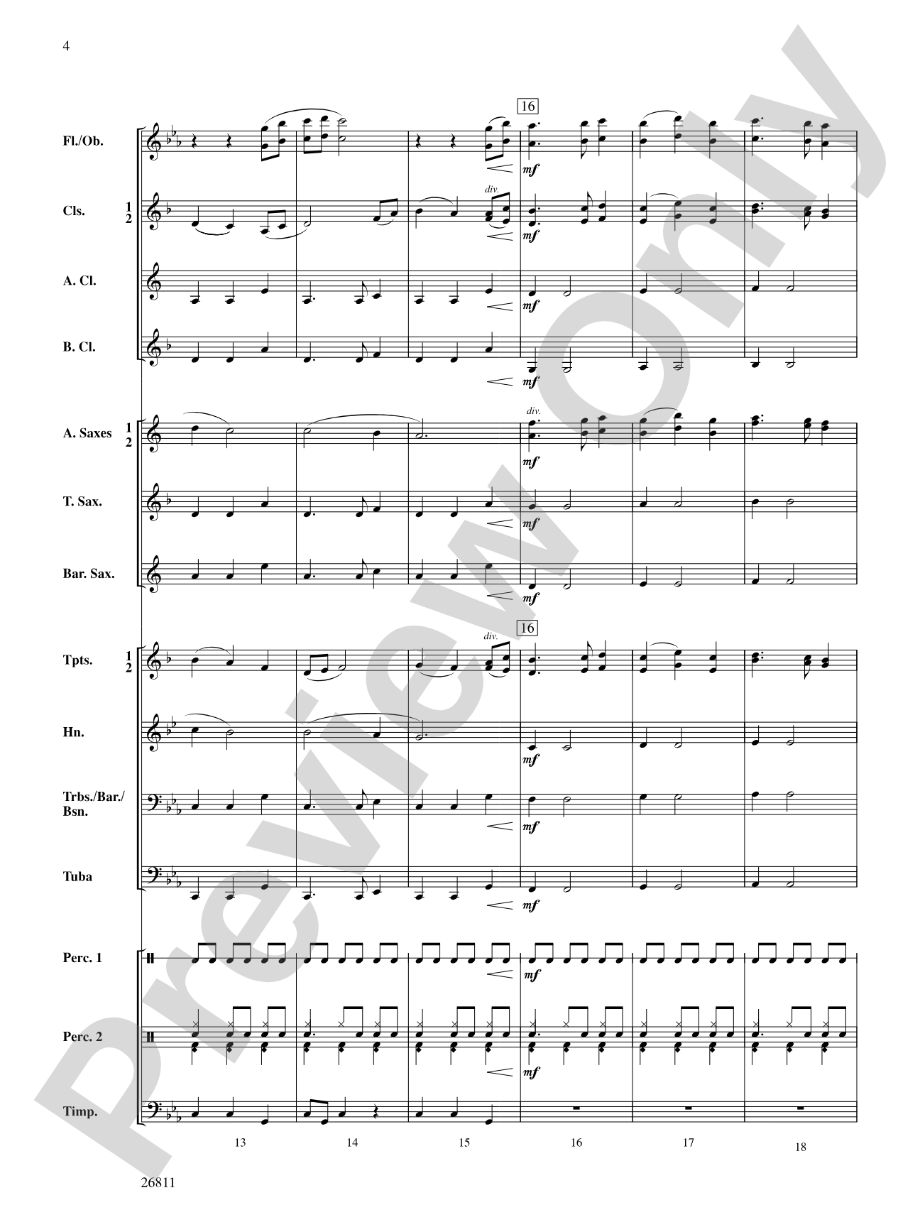 Mysteries of the Kalahari: Concert Band Conductor Score & Parts