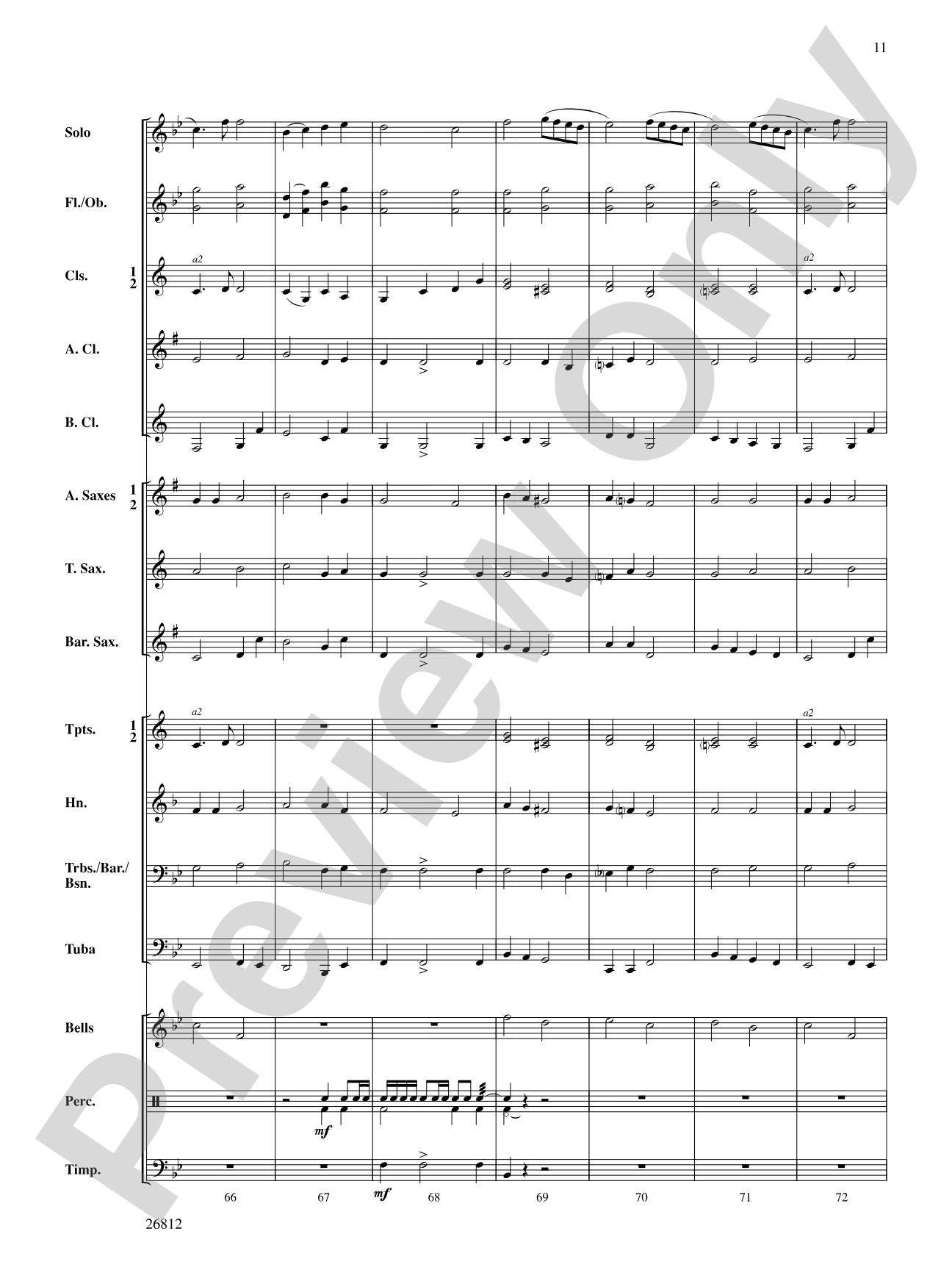 Three Carols for a Celebration: Concert Band Conductor Score & Parts